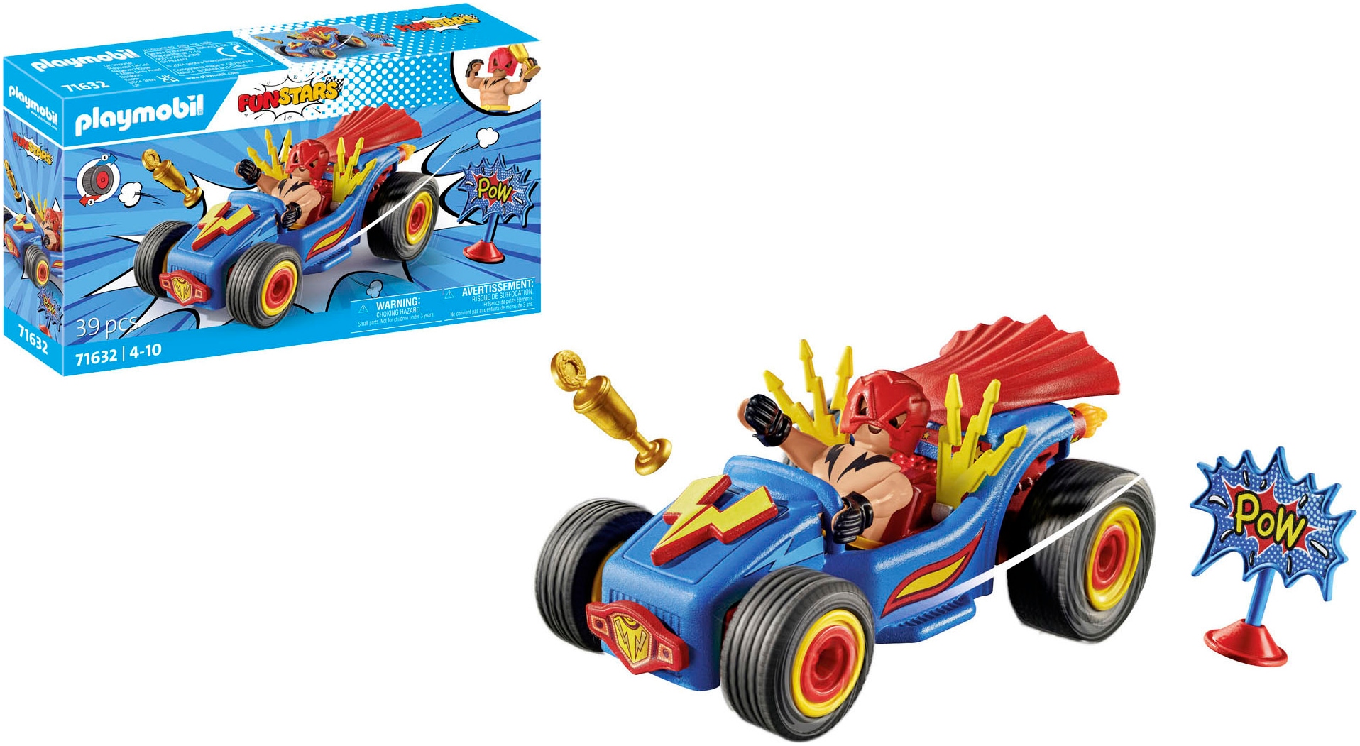 Playmobil® Konstruktions-Spielset »Rasender Wrestler (71632), Funstars«, (39 St.), Made in Europe