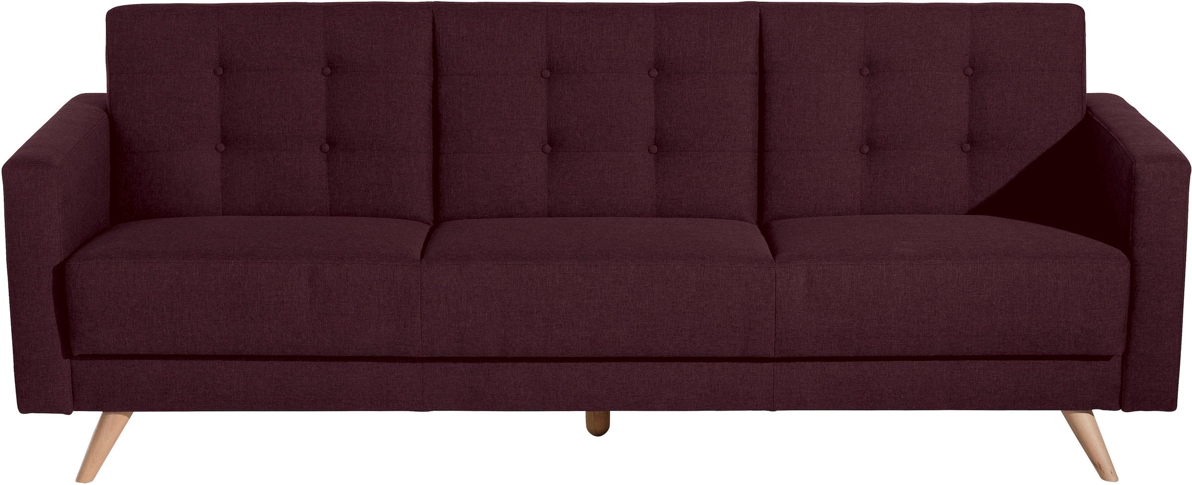 Max Winzer® 3-Sitzer »Julius Kippcouch mit komfortablem Federkern, klassisch und modern«, Schlafsofa, inklusive Bettfunktion & Bettkasten, Breite 224 cm