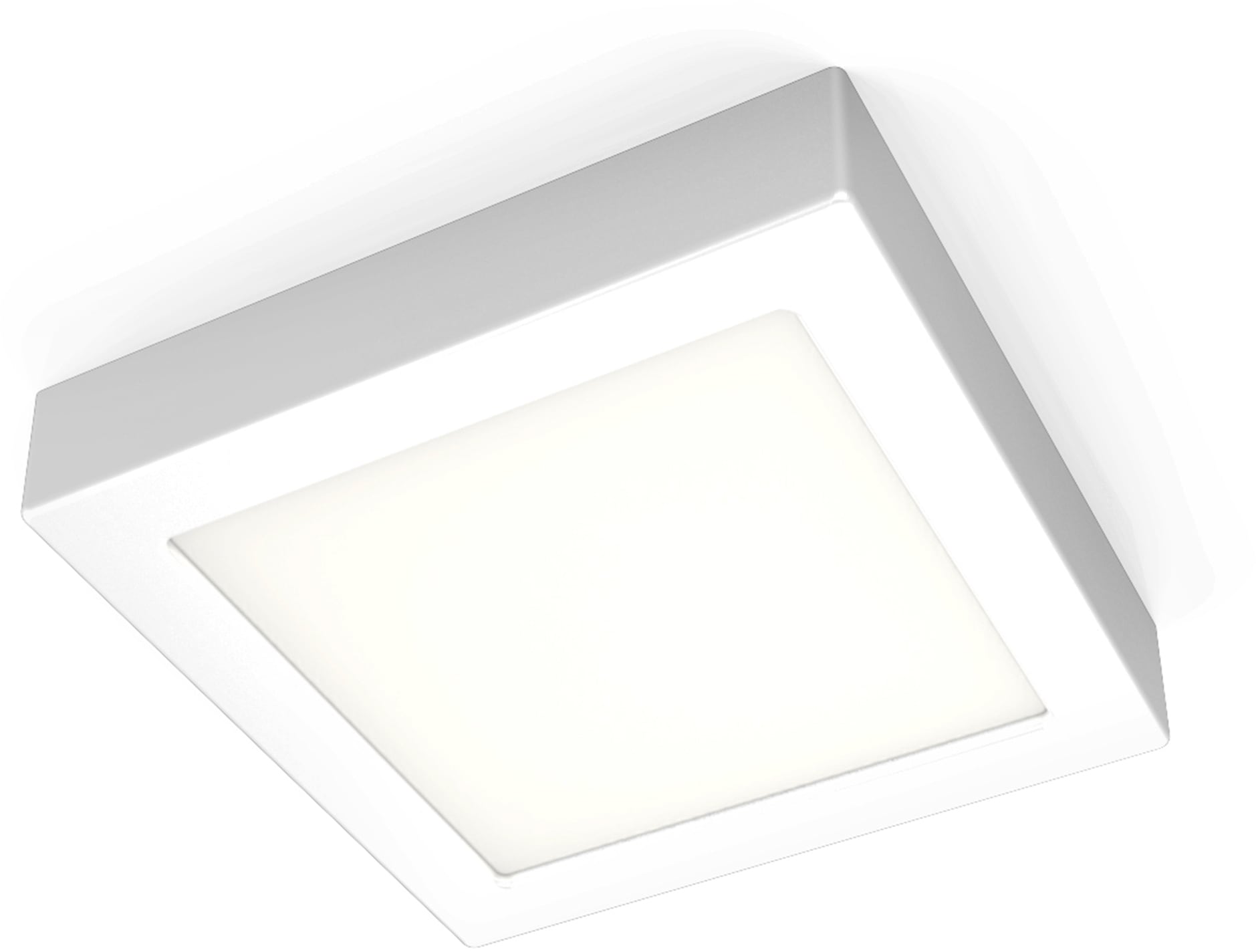 B.K.Licht LED Aufbaustrahler, 1 flammig, Leuchtmittel LED-Board | LED fest integriert, LED Unterbauleuchte inkl. 12W 900lm 3.000K Aufputz Strahler Eckig weiß