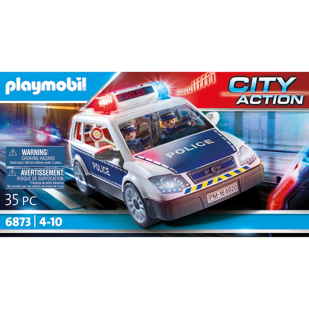 Playmobil® Konstruktions-Spielset »Polizei-Einsatzwagen (6873), City Action«, (35 St.), Made in Germany