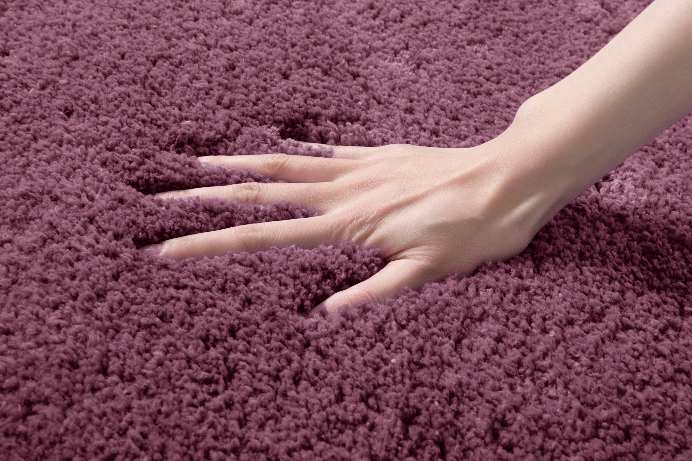 my home Badematte »Sanremo, Badvorleger, Badezimmer Teppich, sehr weich«, rutschhemmend beschichtet, fußbodenheizungsgeeignet-schnell trocknend, Badteppich, unifarben, rechteckig, rund & als 3-tlg. Set erhältlich