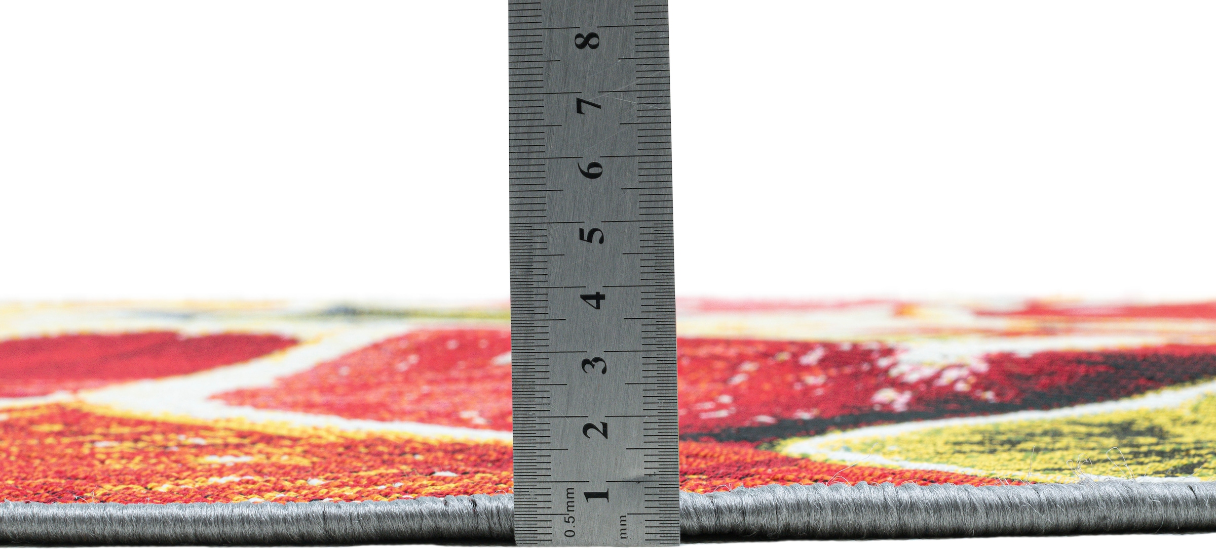 Sansibar Teppich »Rantum Beach 003«, rund, 5 mm Höhe, Flachgewebe, modernes Sommer Design, In- und Outdoor geeignet