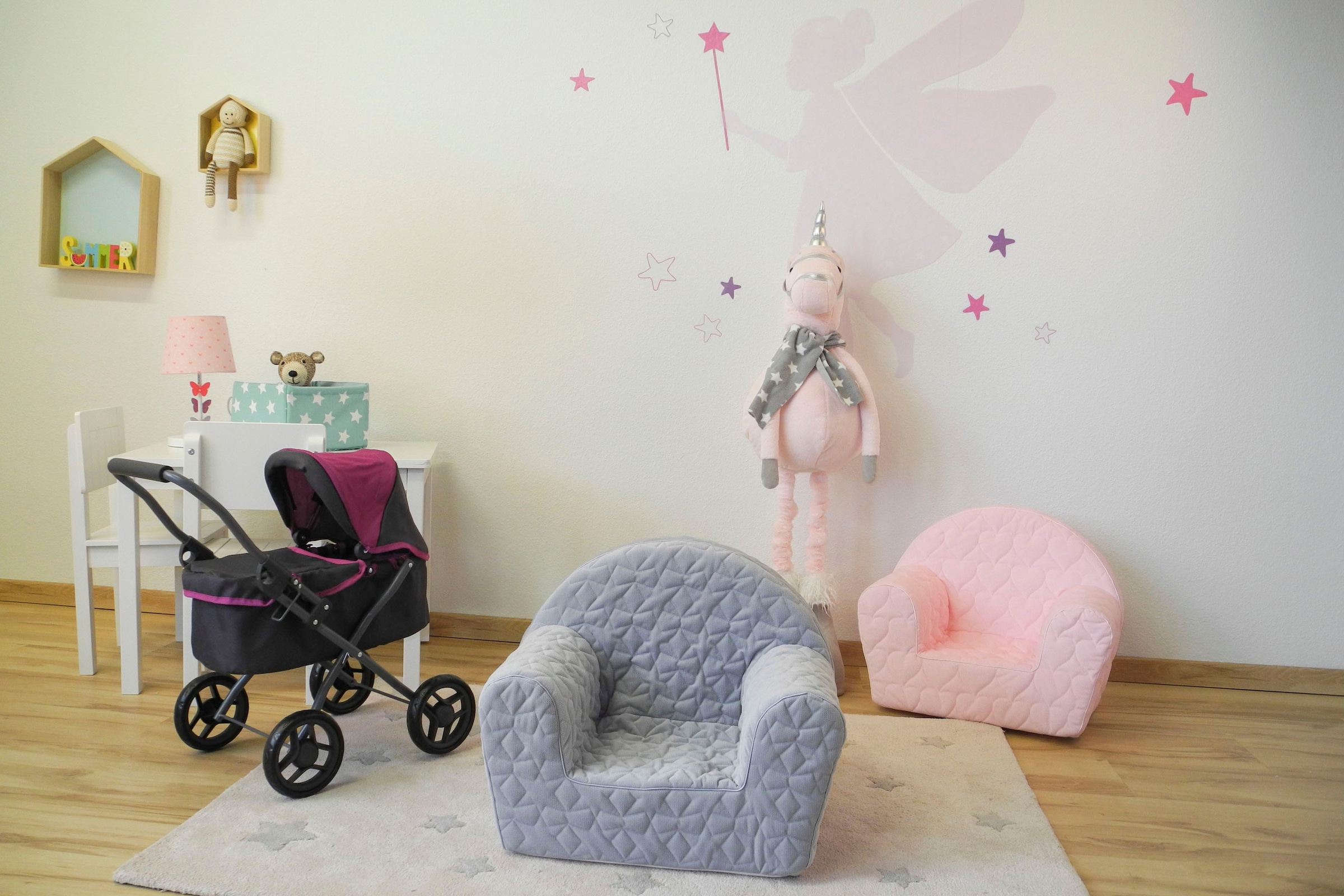 Knorrtoys® Sessel »Cosy, Geo Grey«, für Kinder; Made in Europe