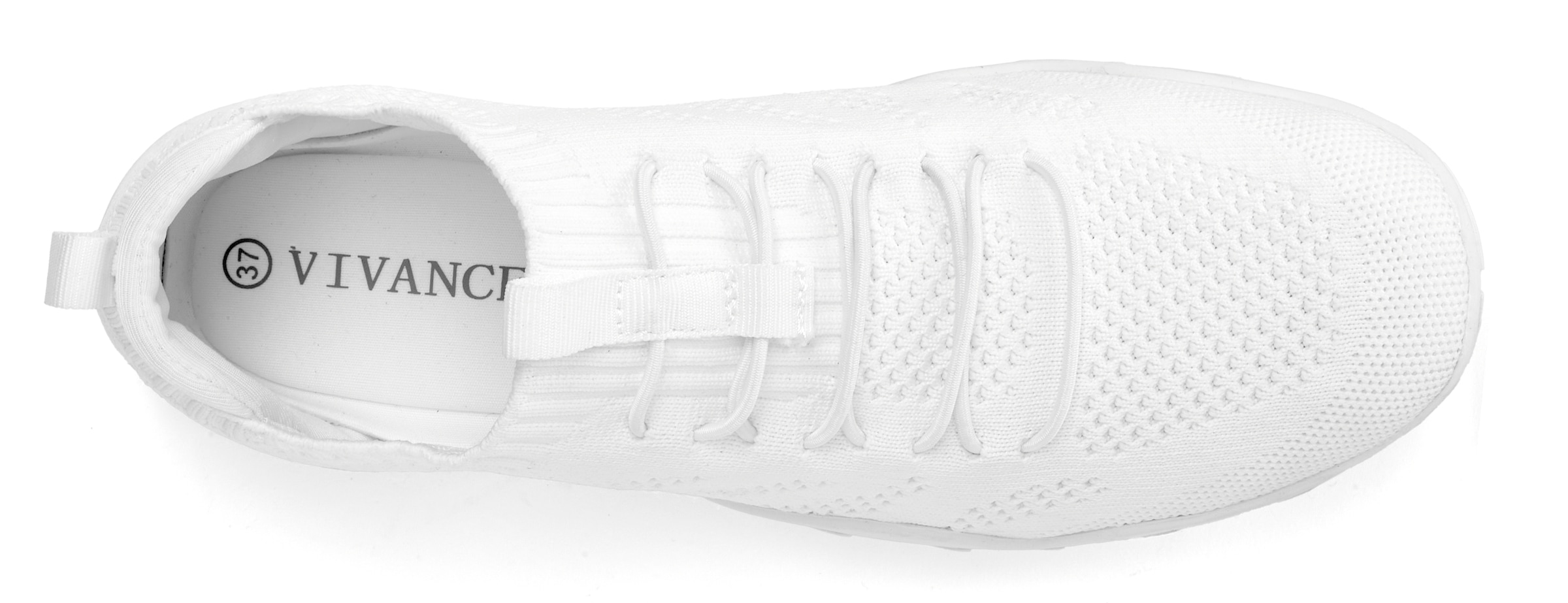 Vivance Sneaker »Freizeitschuh, Halbschuh mit ultraleichter und flexibler Sohle,«, zum Reinschlüpfen mit elastischen Schnürbändern VEGAN