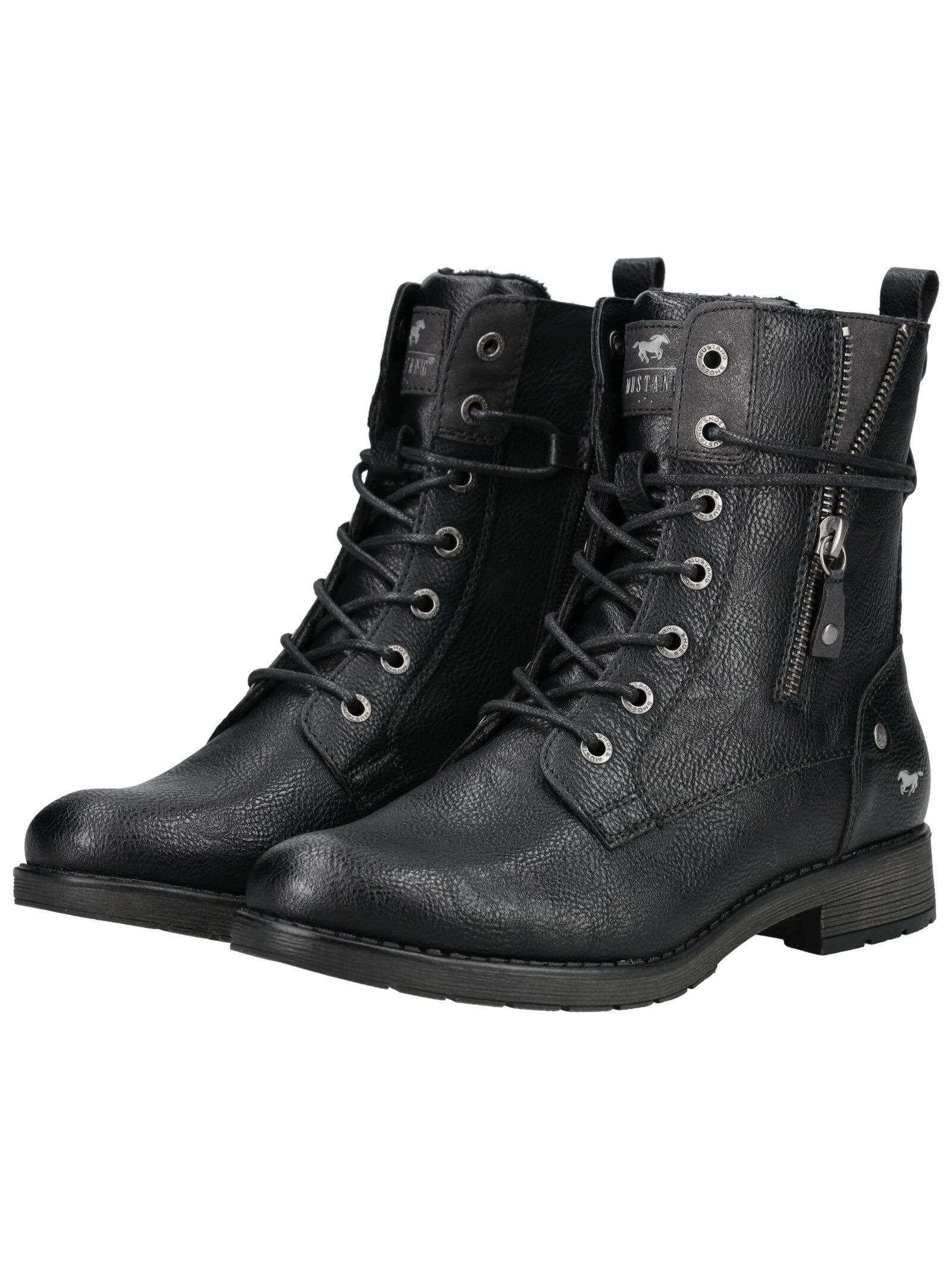 Mustang Shoes Schnürstiefelette »Mustang Shoes Stiefelette Lederimitat«