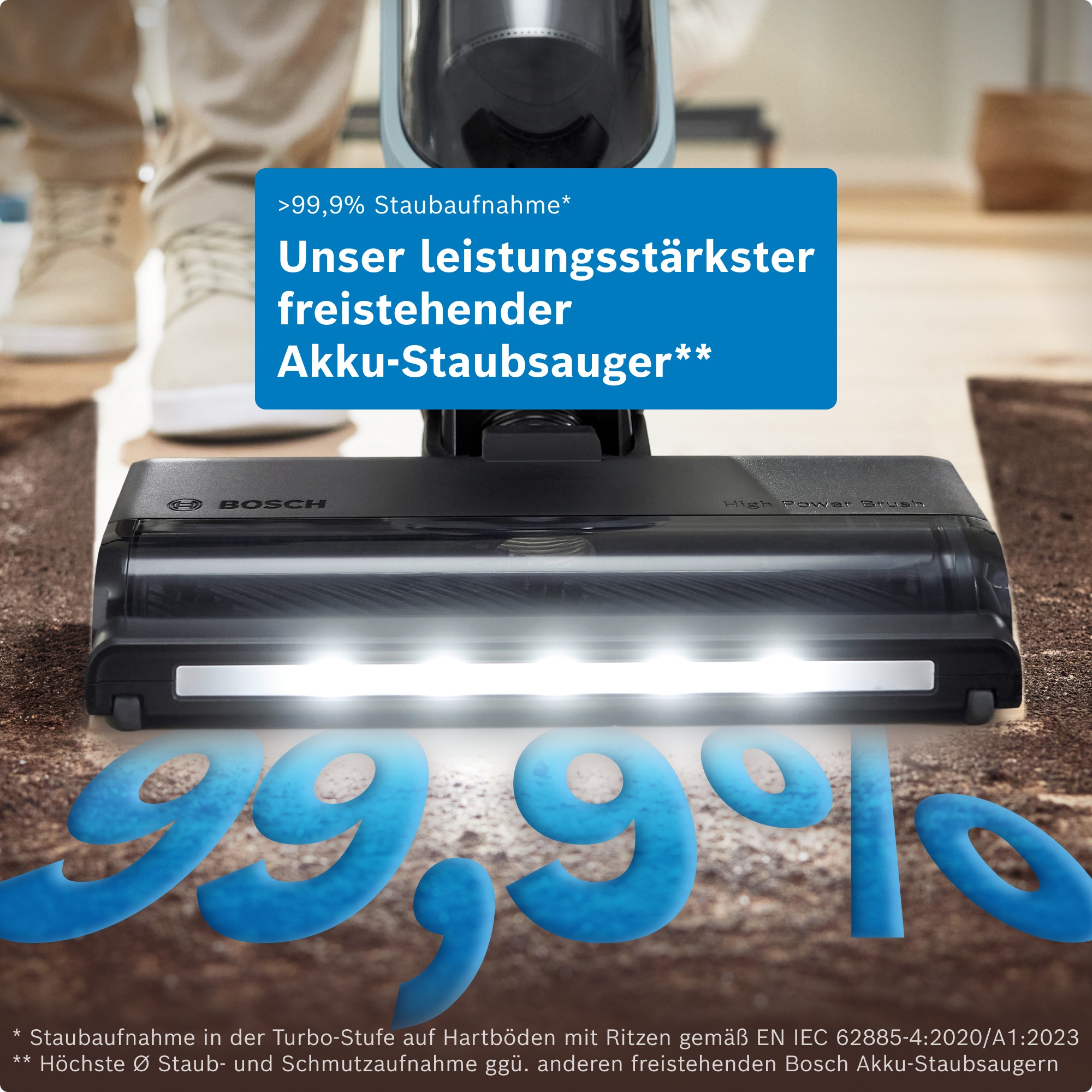 BOSCH Akku-Stielstaubsauger »Flexxo Serie 4 BCH4FM28/BCH4SM28, 2in1 Akku-Staubsauger, freistehend« kabellos, integriertes Zubehör, beutellos, 60 Min. Laufzeit