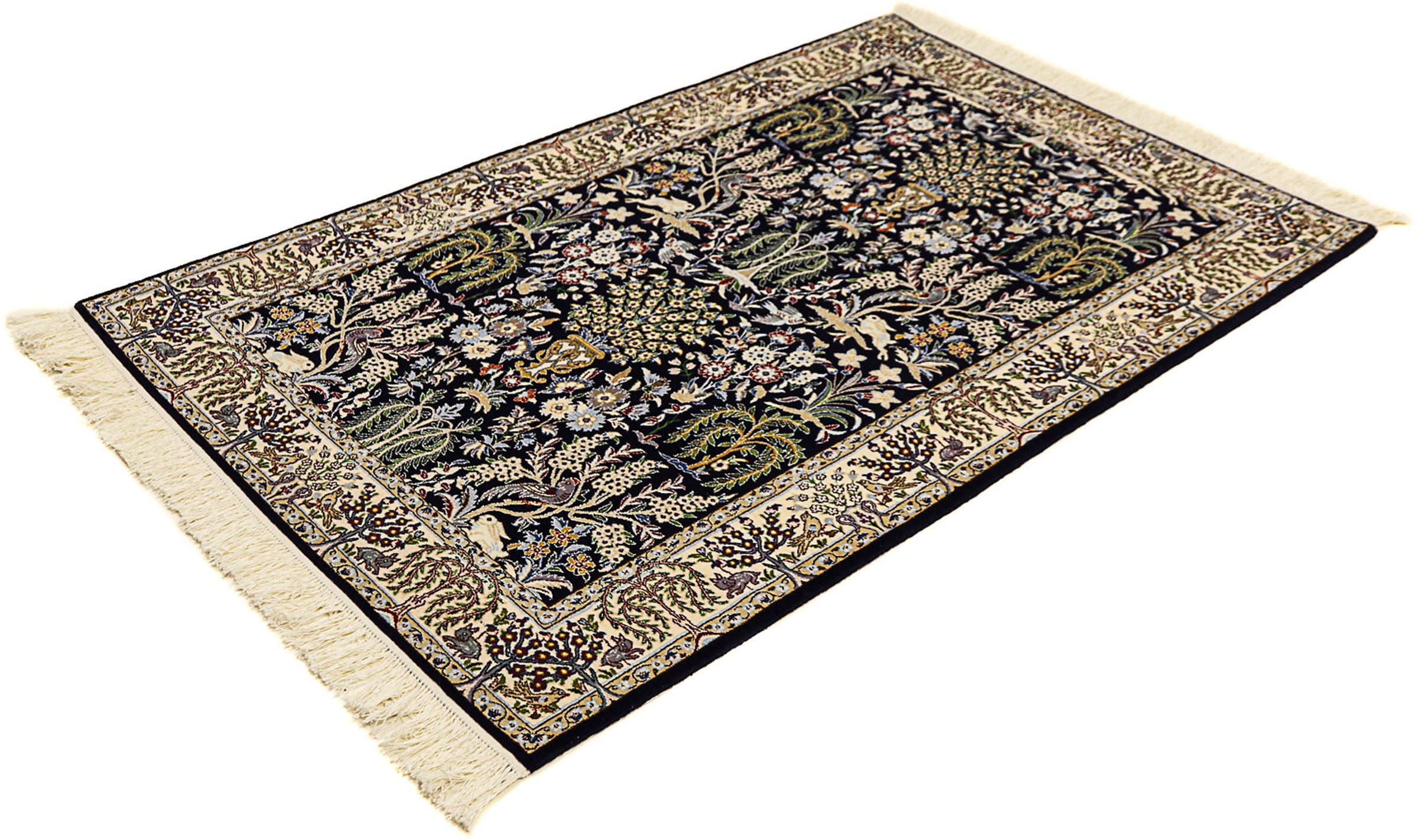 morgenland Orientteppich »Perser - Nain - Premium - 157 x 100 cm - dunkelbl günstig online kaufen