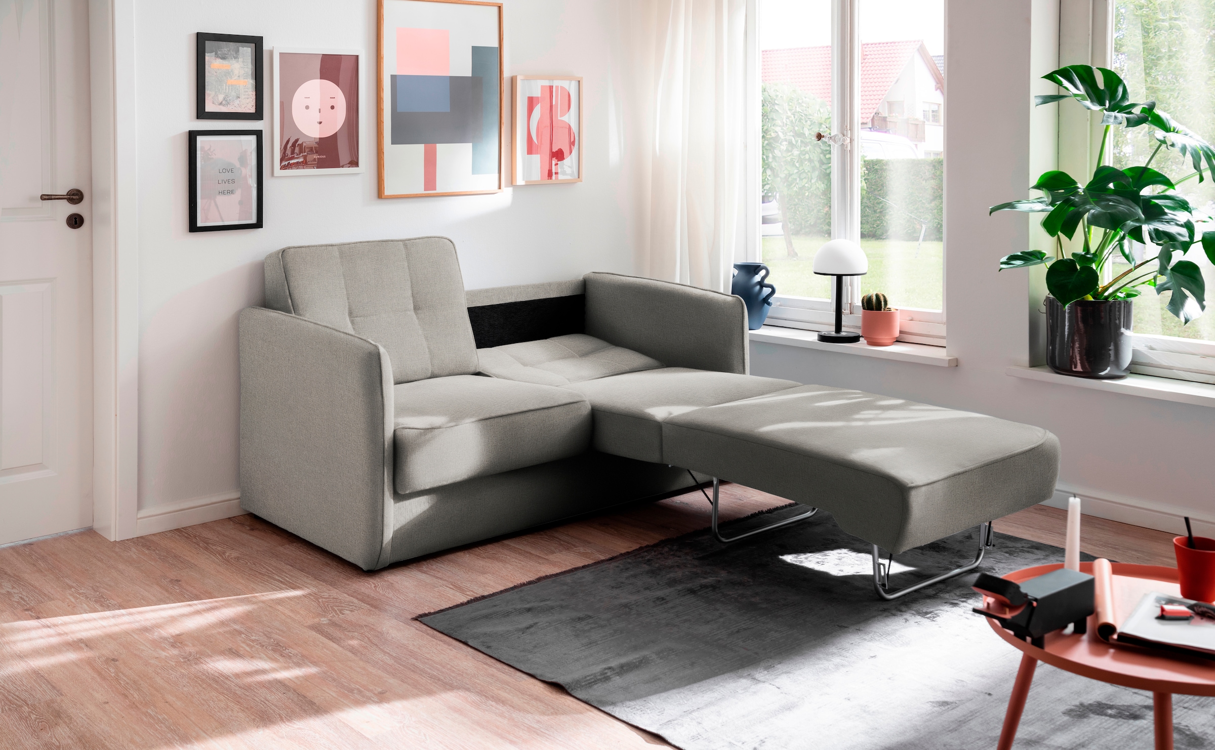 INOSIGN Schlafsofa »Milano«, zwei einzeln ausziehbare Liegefunktionen