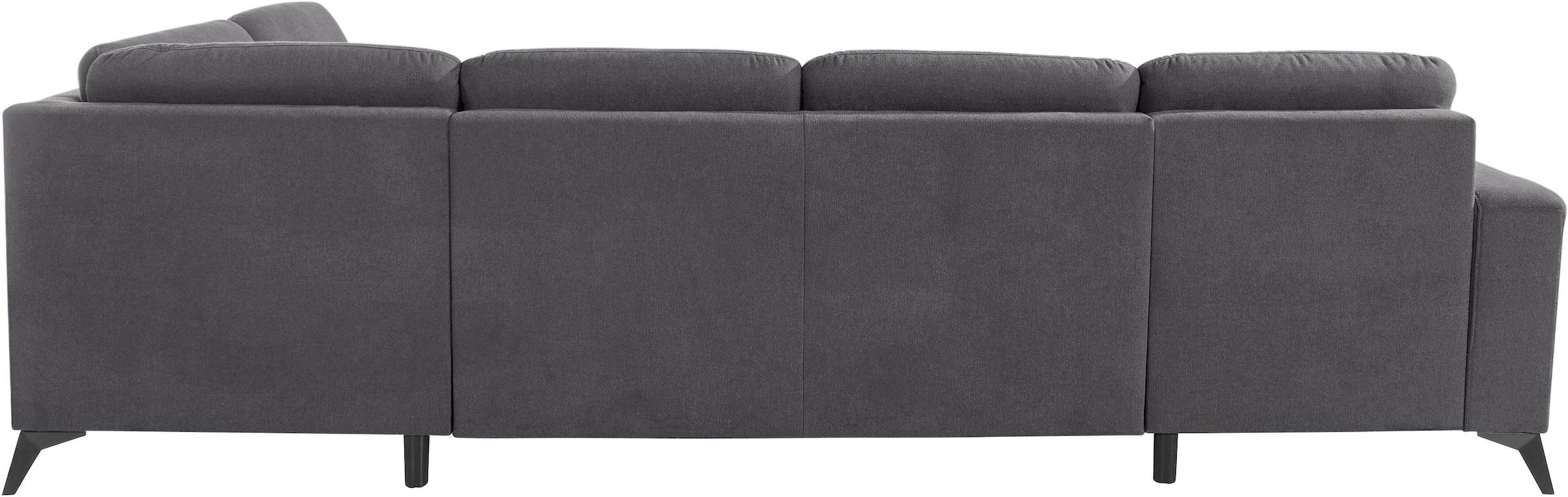 Places of Style Wohnlandschaft »Lolland U-Form«, Wahlweise mit Bettfunktion und Stauraum, auch mit abwischbarem Bezug