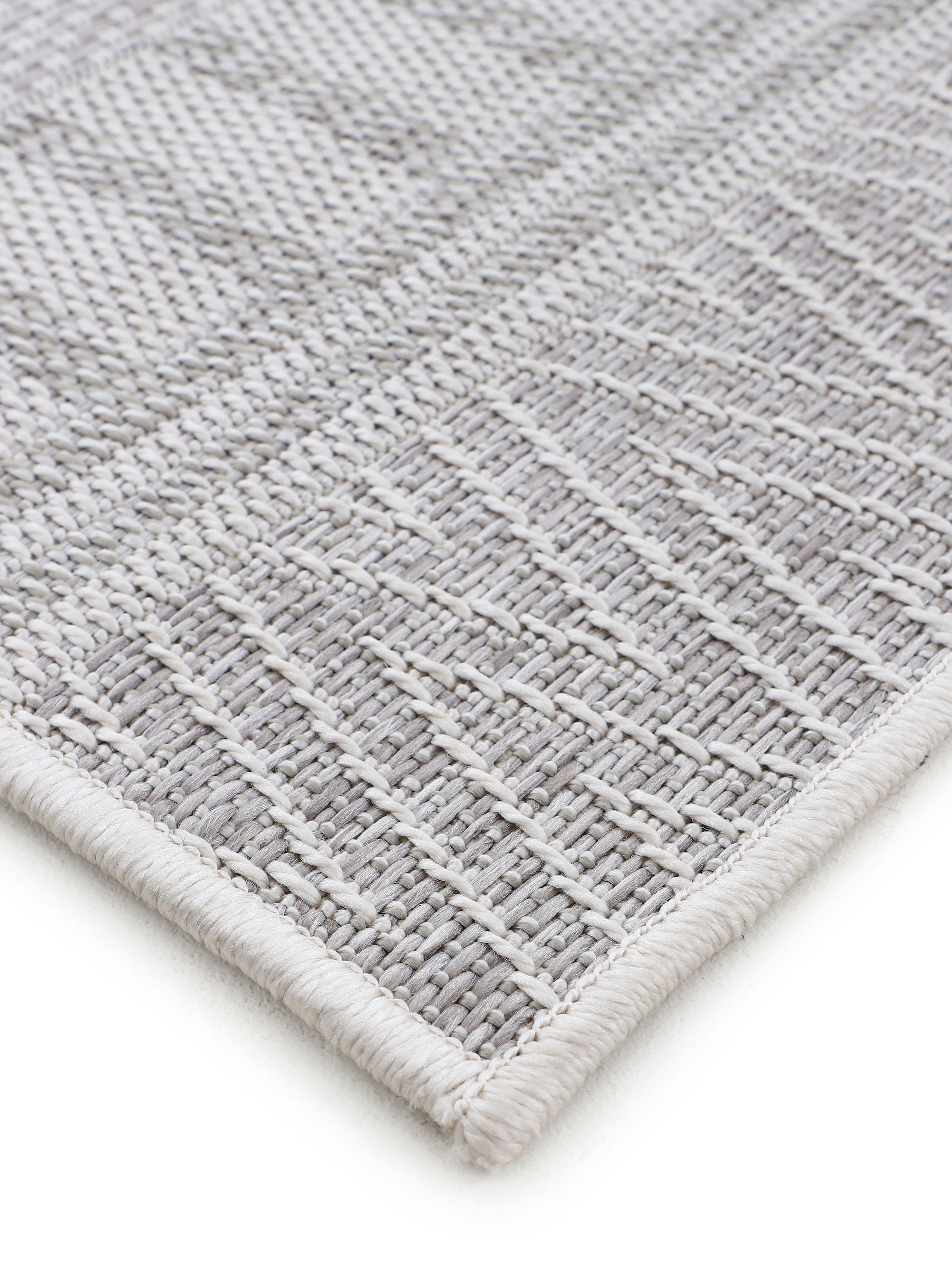 carpetfine Teppich »Boho 100«, rechteckig, 4 mm Höhe, robustes Flachgewebe, Sisal Optik, UV-beständig, Außenbereich