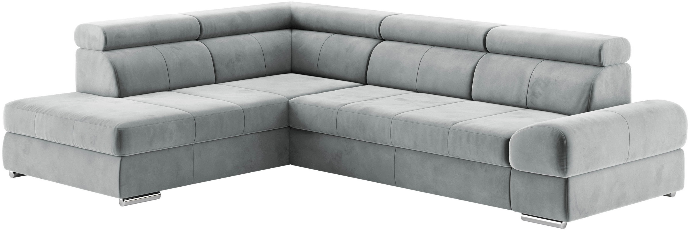 sit&more Ecksofa »Broadway L-Form«, mit verstellbaren Kopfteilen, wahlweise mit Bettfunktion