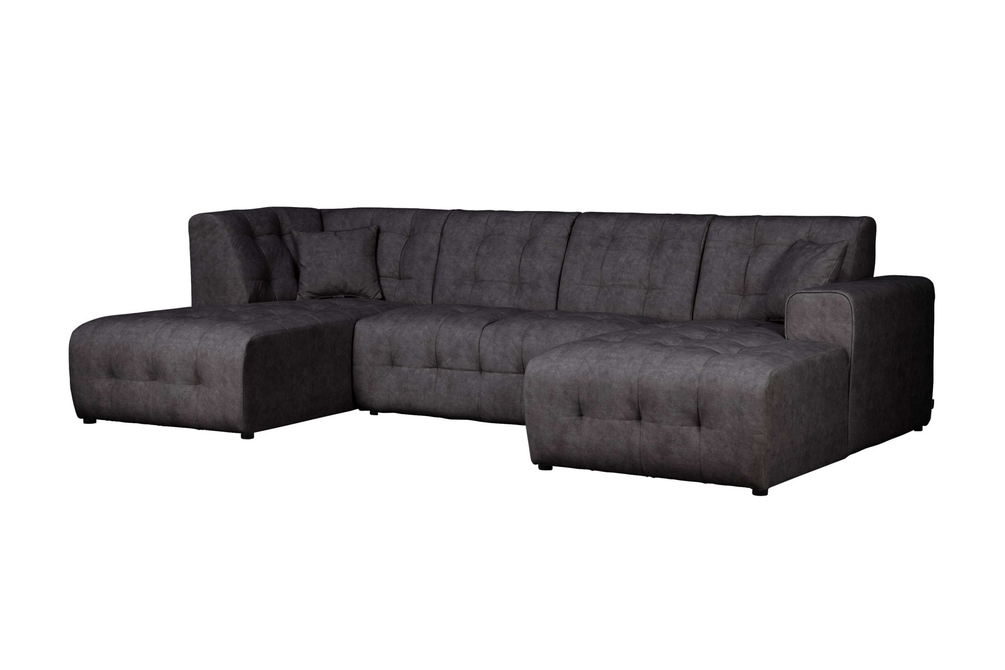 Home affaire Wohnlandschaft »Nosia U-Form«, incl. 2 Zierkissen, mit feiner Steppung