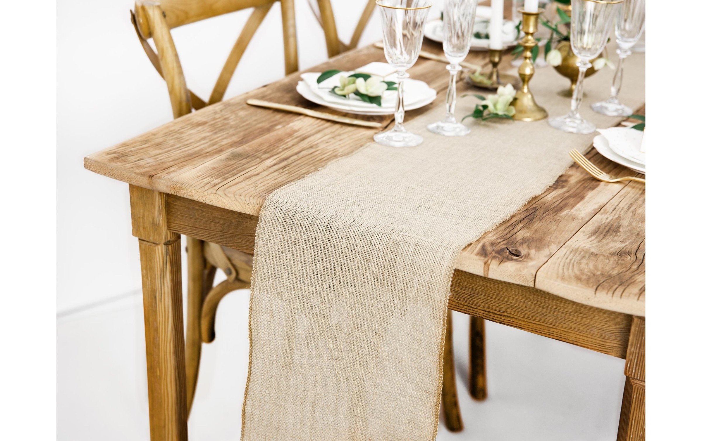 partydeco Tischdecke »Tischläufer Jute 28 cm x«