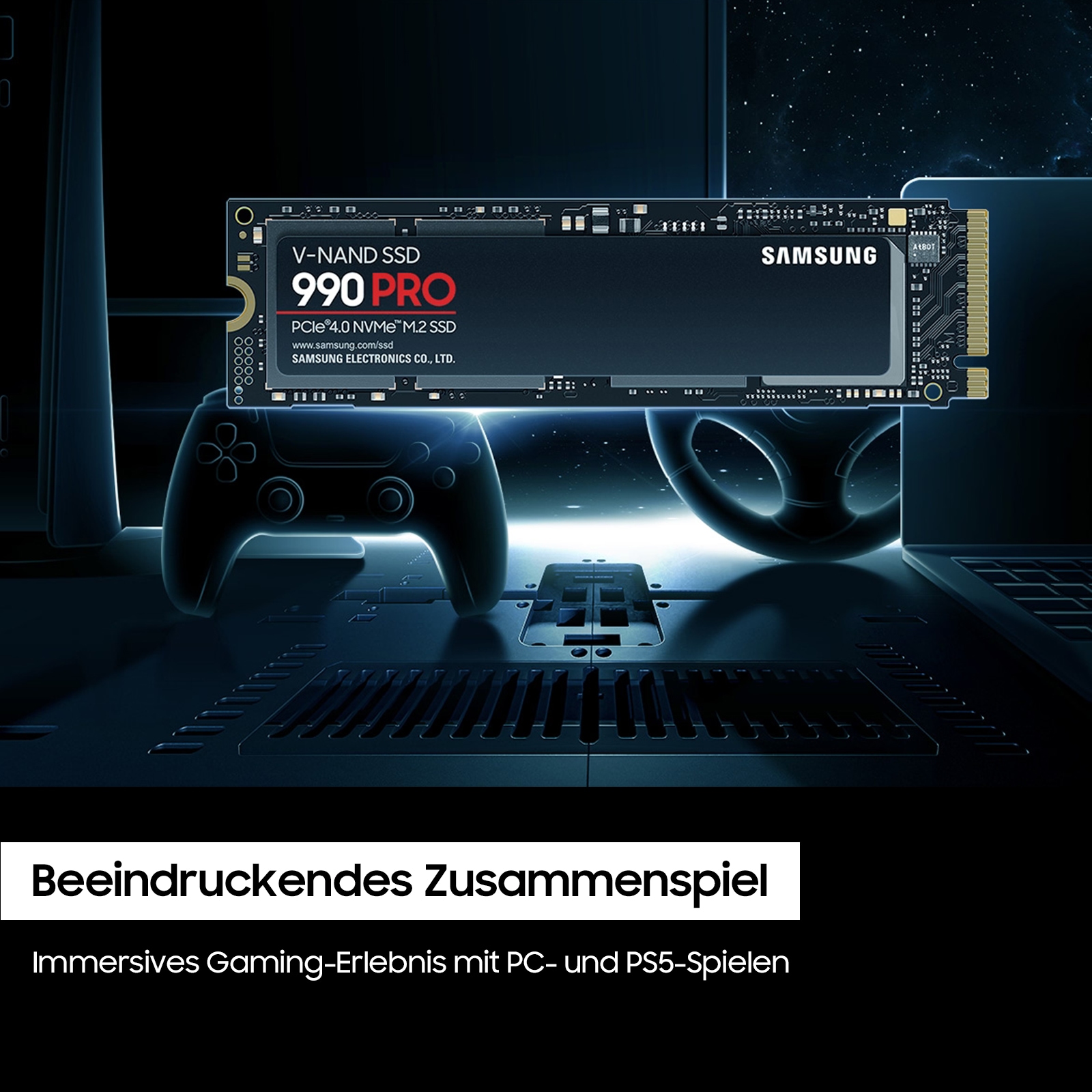 Samsung interne SSD »990 PRO NVMe™ M.2« 1 TB Anschluss PCIe Gen 4.0 x4