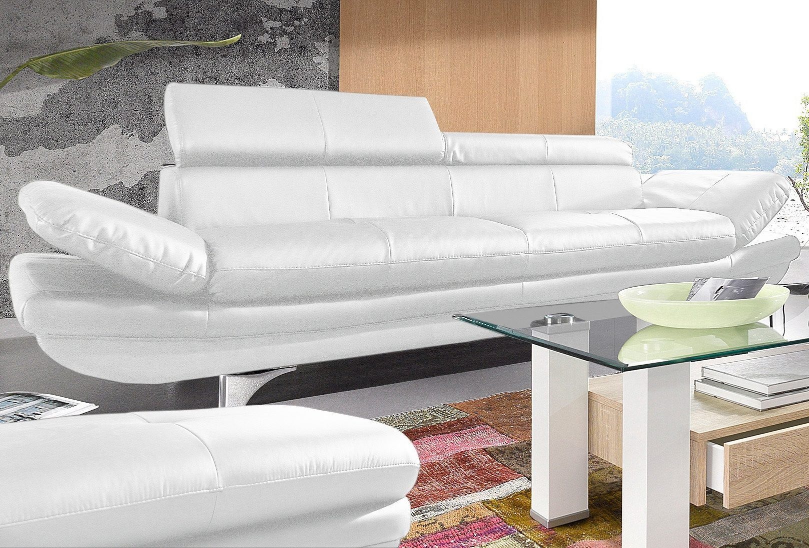 COTTA Polstergarnitur »Enterprise«, (Set), Set bestehend aus: 3-Sitzer mit günstig online kaufen