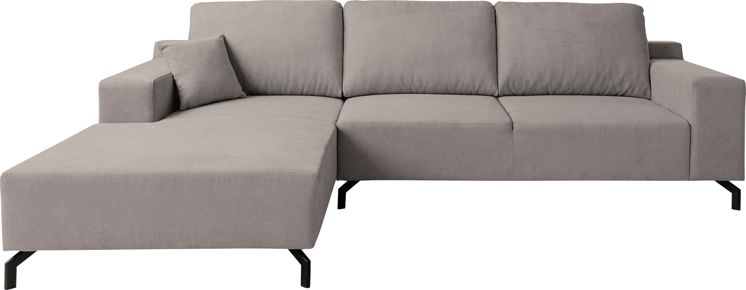 WERK2 Ecksofa »Fortuna modern und elegant, bequem, Breite 294cm, bodenfrei, L-Form« Moderne, elegante Polsterecke, Komfortpolsterung und losen Kissen.