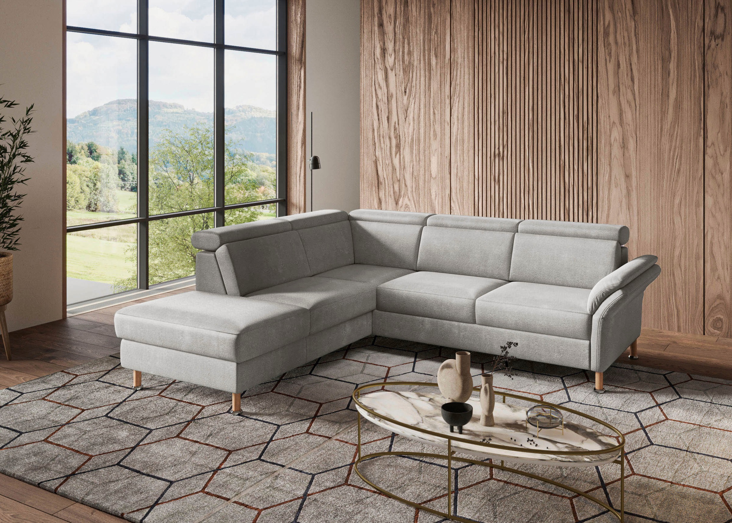Home affaire Ecksofa »Calypso L-Form«, mit Relaxfunktion motorisch im Sofa 2,5- Sitzer