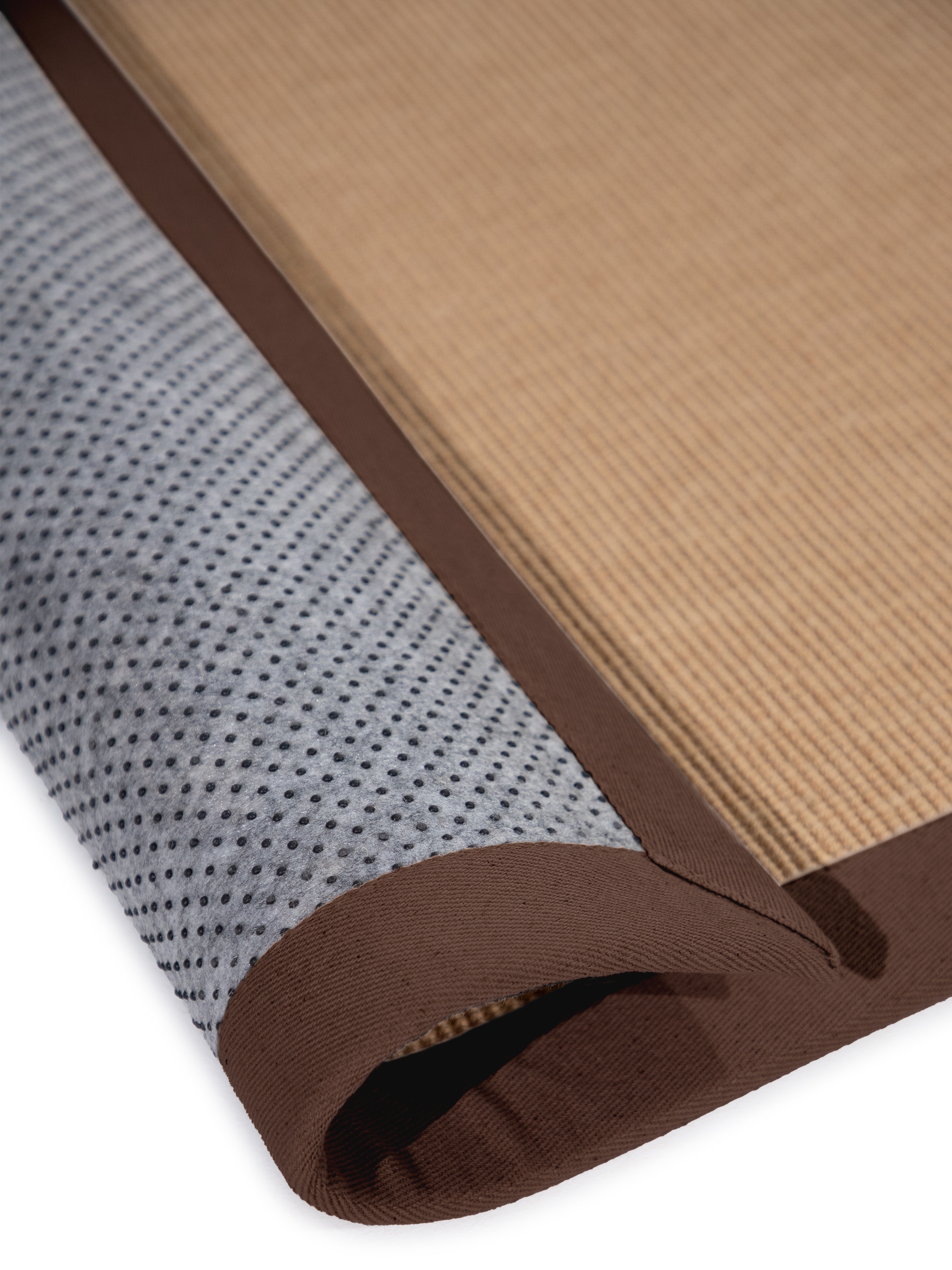 carpetfine Läufer »Sisal«, rechteckig, 5 mm Höhe, mit farbiger Bordüre, Anti Rutsch Rückseite
