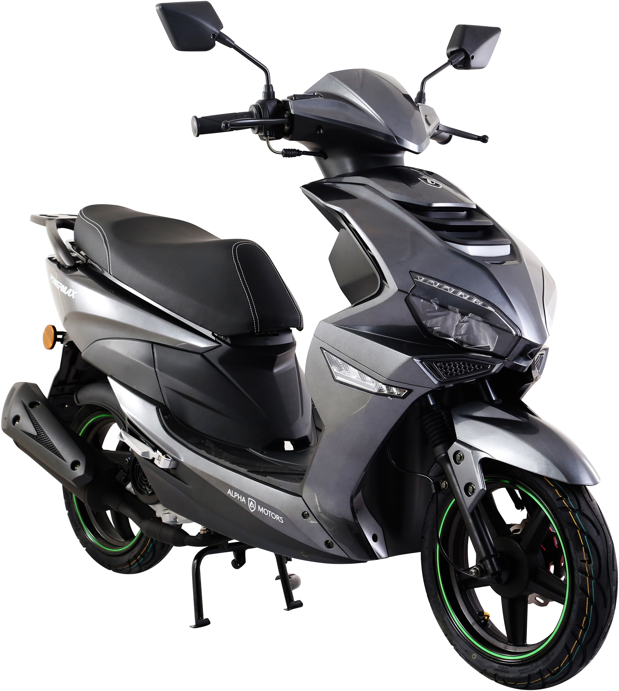 Alpha Motors Motorroller »Powermax 50 ccm 45 kmh EURO 5 (mit/ohne Topcase)«, 50 cm³, 45 km/h, Euro 5, 2,85 PS
