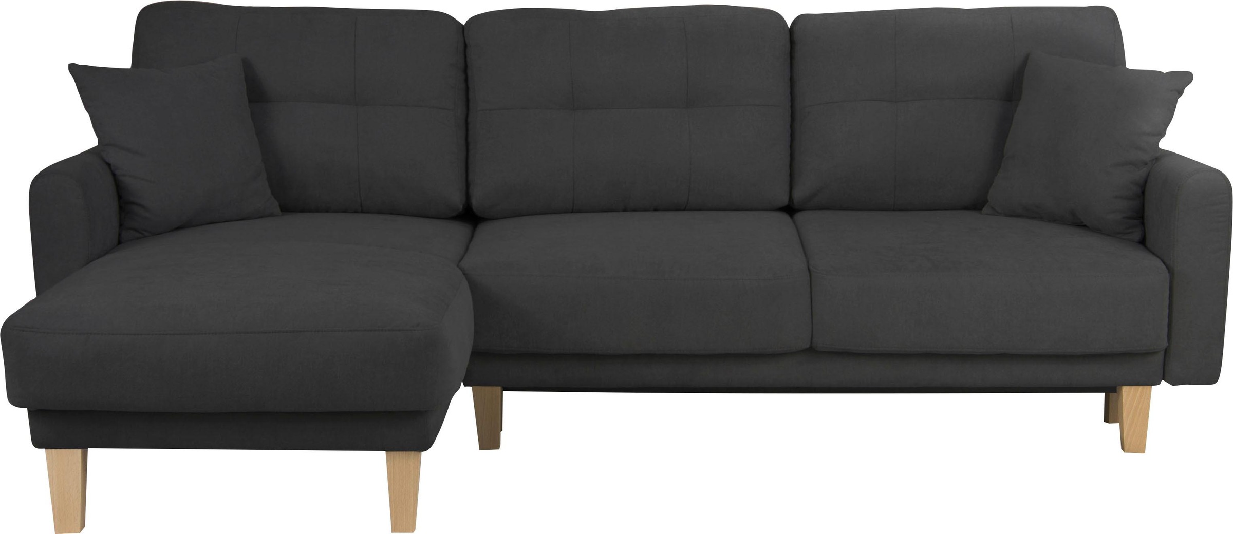 Home affaire Ecksofa »TRIPLO optionale Schlafsofa mit Bettkasten, Maße B/T/H: 234/164/89 cm«, L-Form wahlweise mit Bettfunktion - Liegefläche 132x210 cm