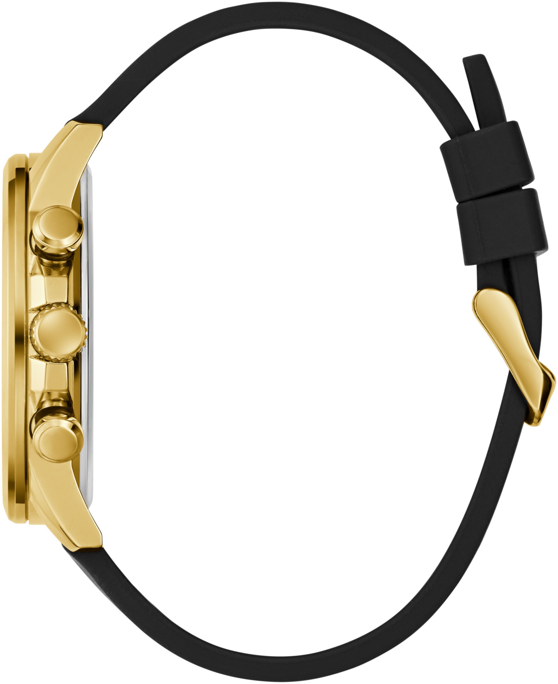 Guess Multifunktionsuhr »WALKER«, Quarzuhr, Armbanduhr, Herrenuhr, Datum, Wochentag, Silikonarmband