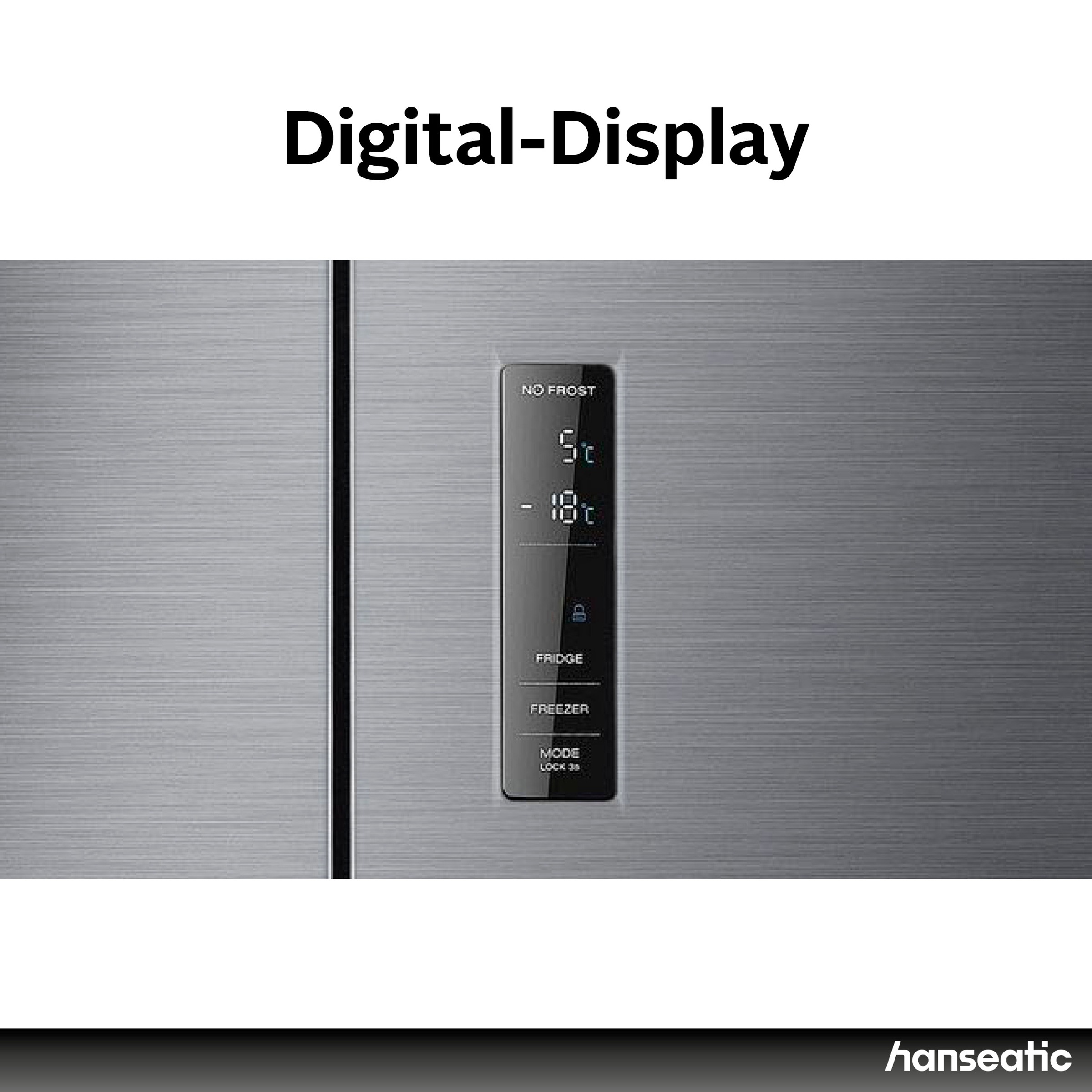 Hanseatic Multi Door »HCDC18080CI« 180 cm hoch 79 cm breit inkl. 3 Jahre Herstellergarantie