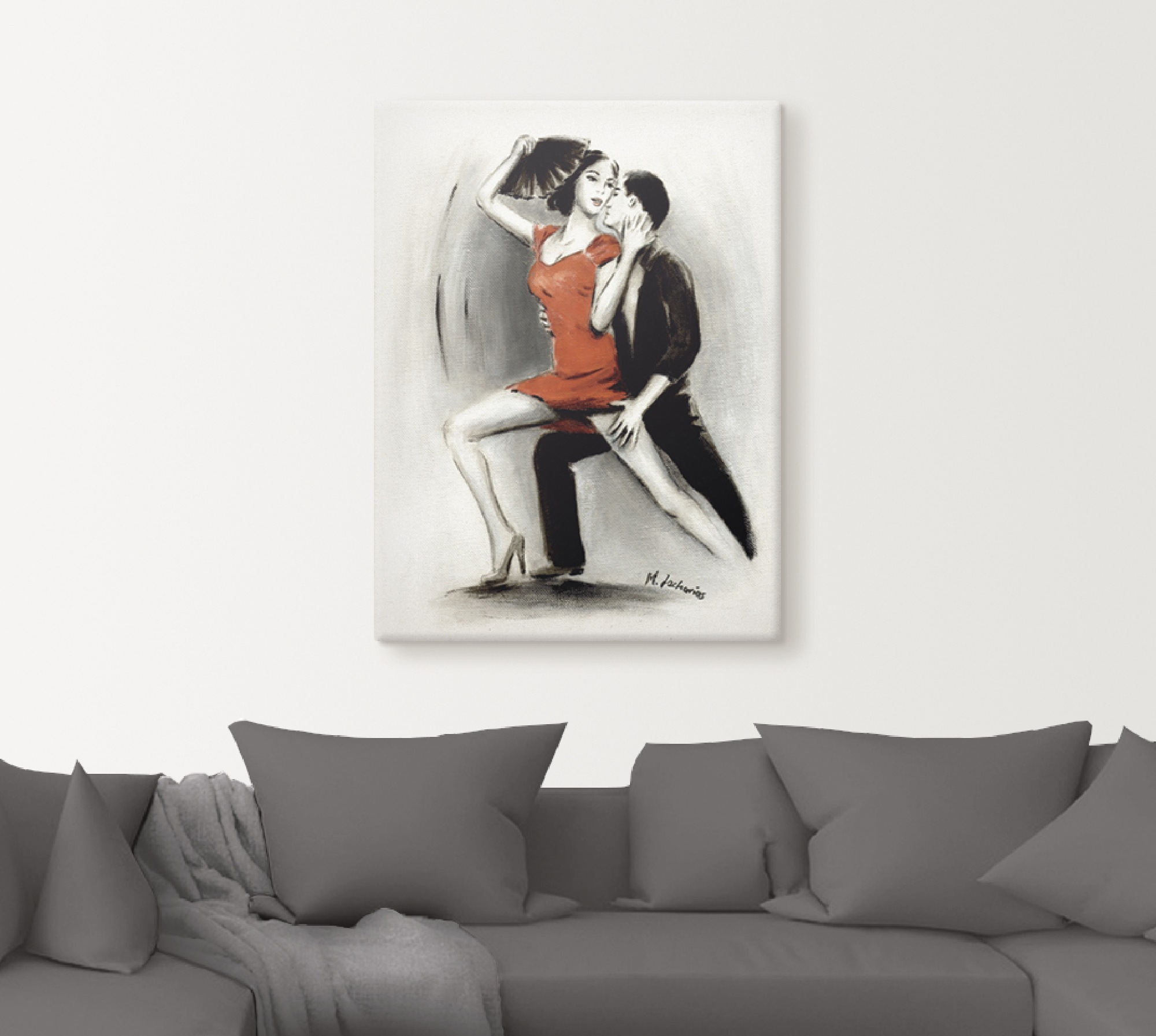 Artland Wandbild »Leidenschaftliches Tanzpaar« Menschen 1 Stk. tlg. als Lei günstig online kaufen