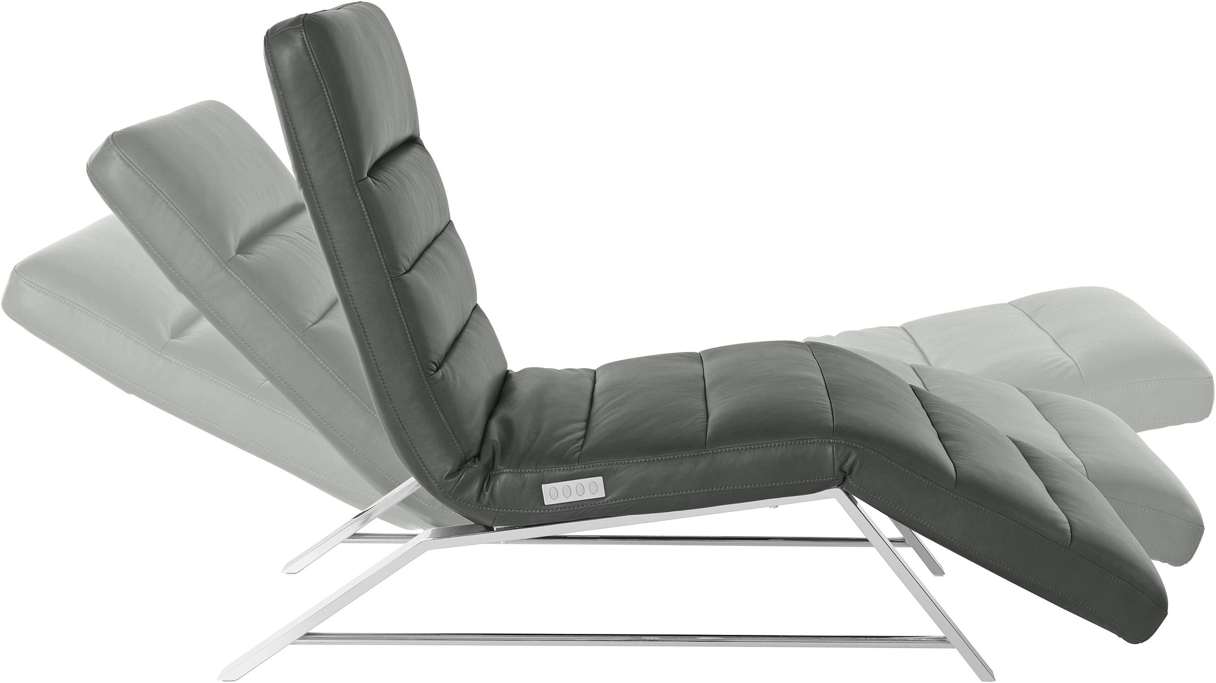 W.SCHILLIG Relaxliege »daily dreams«, Funktionsliege wahlweise mit Motor, Gestell Chrom, Breite 75 cm