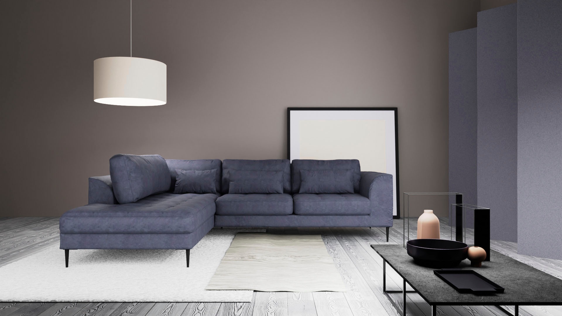 TRENDMANUFAKTUR Ecksofa »Luzi, wahlweise mit Schlaffunktion und Bettkasten, günstig online kaufen