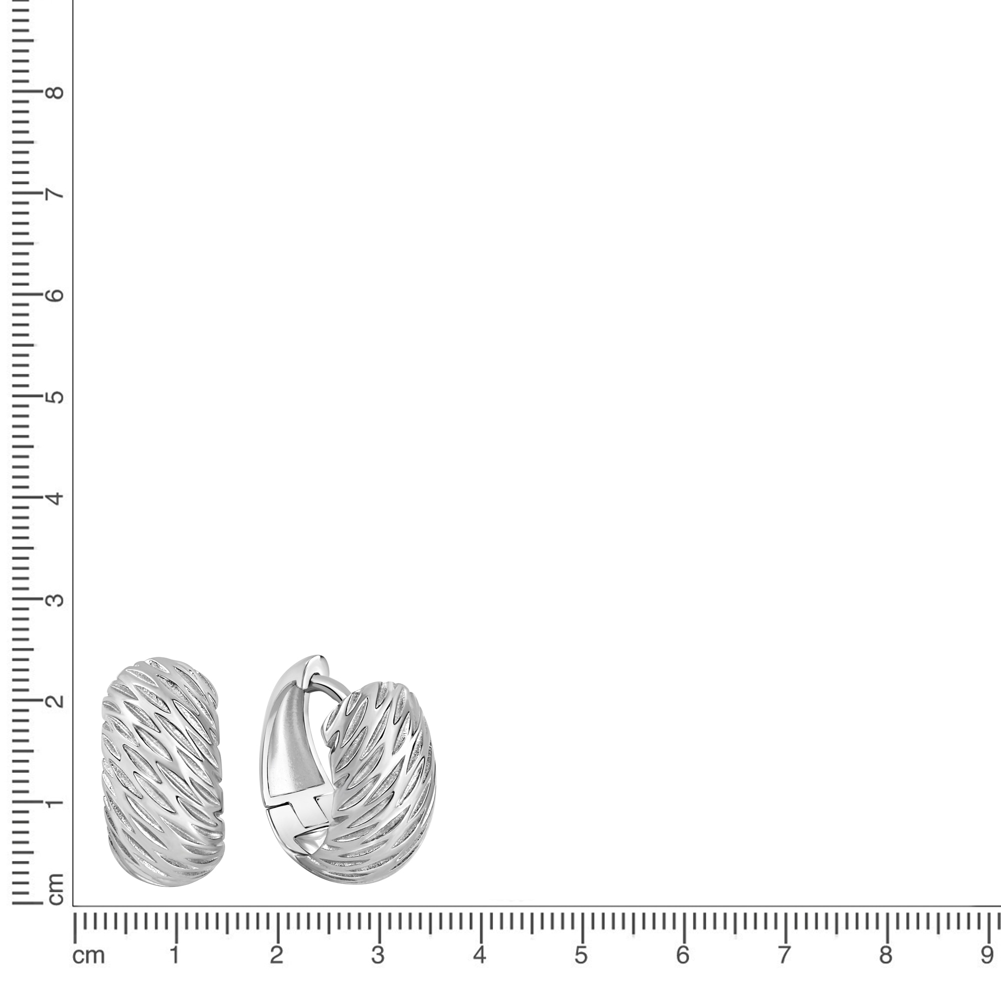 Vivance Paar Creolen »925/- Sterling Silber rhodiniert glanz«