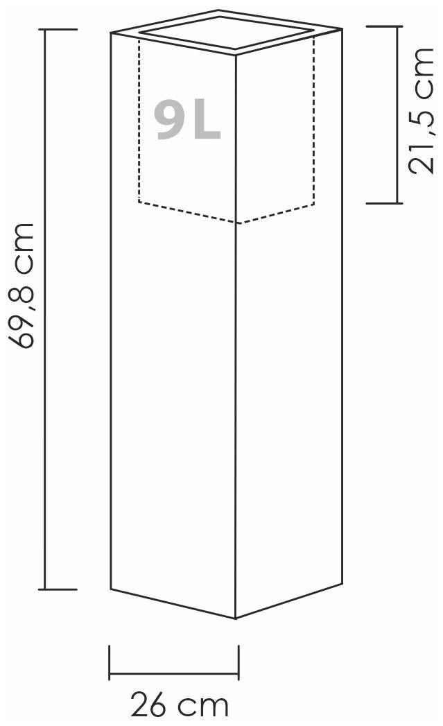 Scheurich Blumentopf »70/240 C-CUBE HIGH«