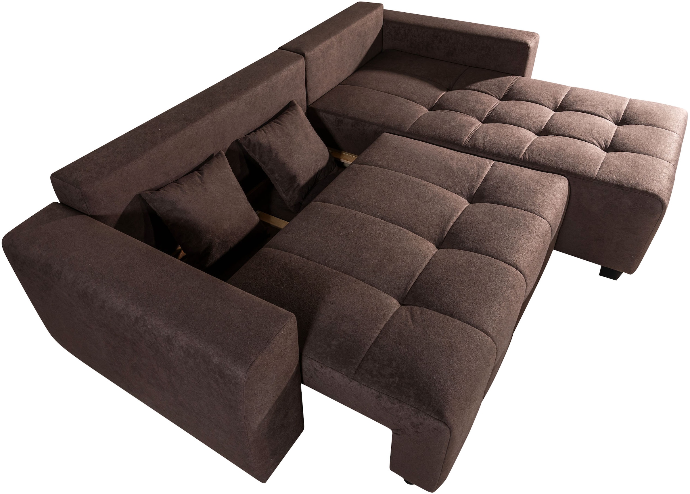 COLLECTION AB Ecksofa Ecksofa,Schlaffunktion,Bonnelfederkern,Rückenkissen