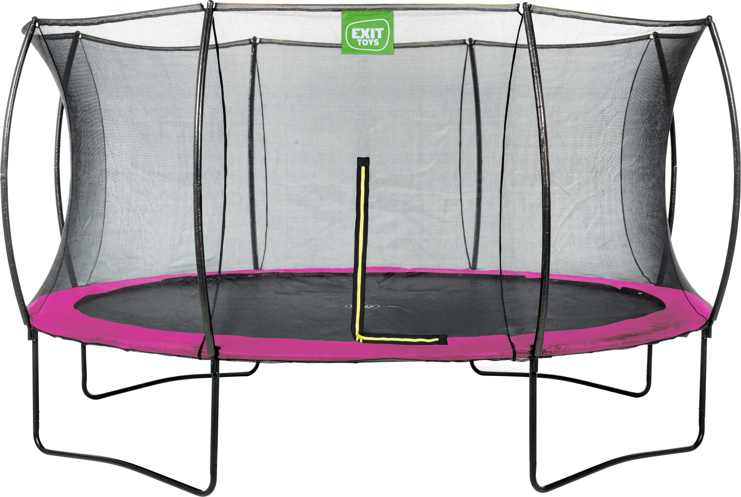 EXIT Gartentrampolin »Silhouette« Ø 427 cm mit Sicherheitsnetz rosa Ø 427cm