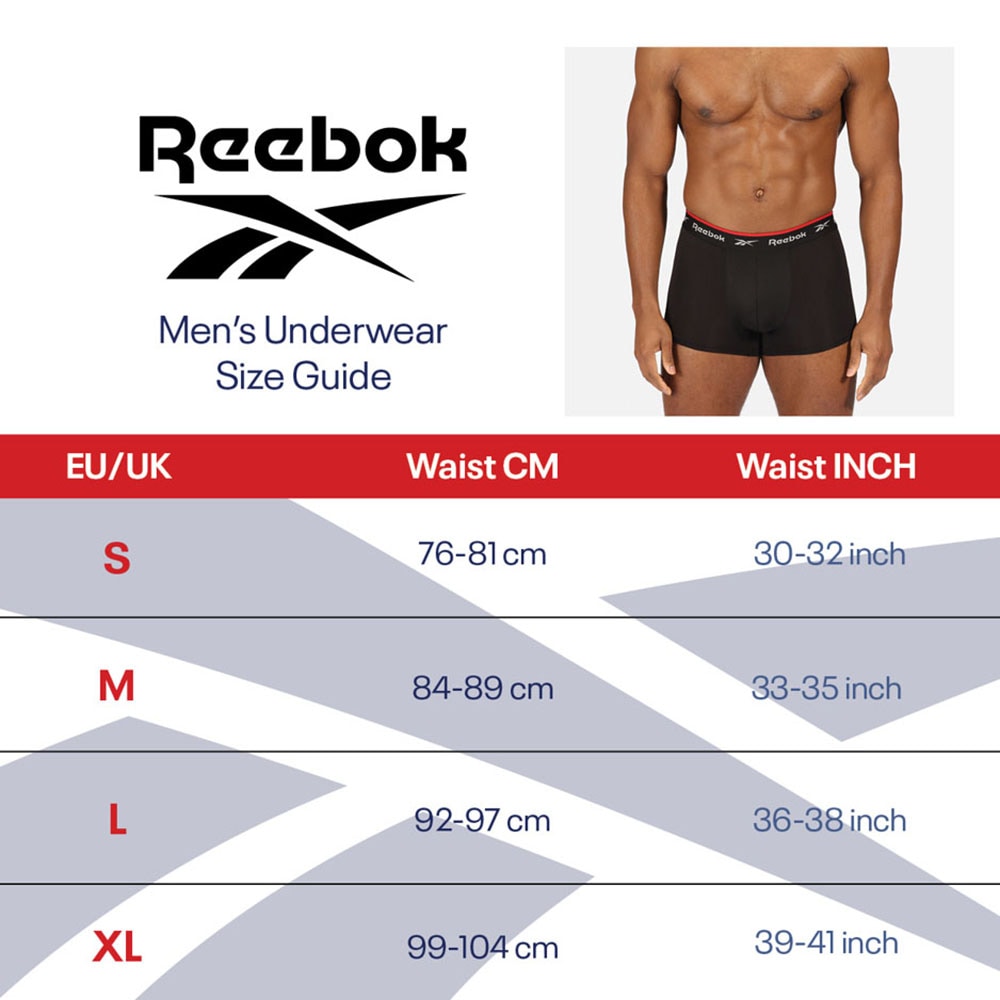 Reebok Boxer »TULLY«, (3er Pack), mit elastischem Logobund