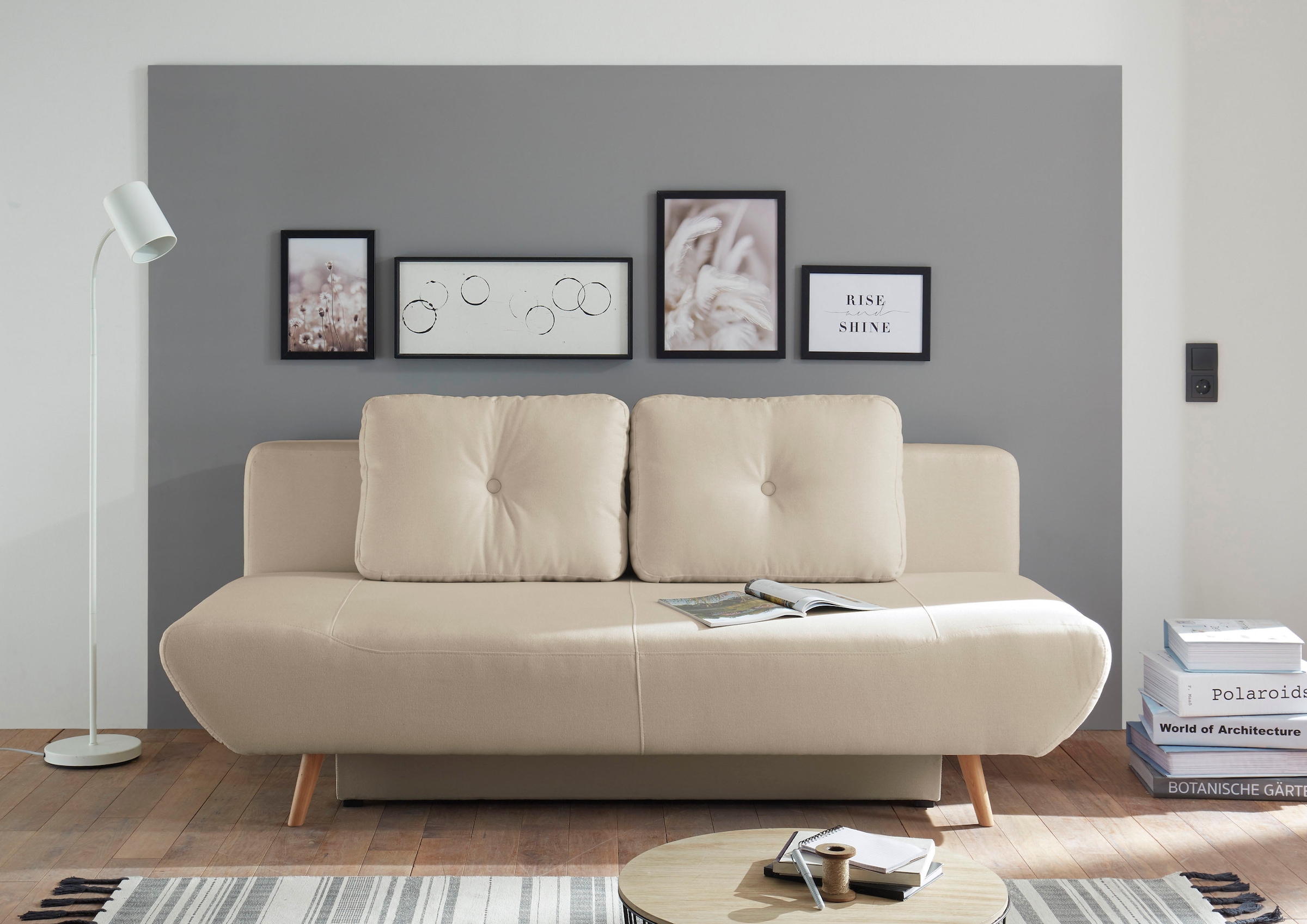 Home affaire Schlafsofa »Segmon« einfach in ein bequemes Bett umwandeln, in günstig online kaufen