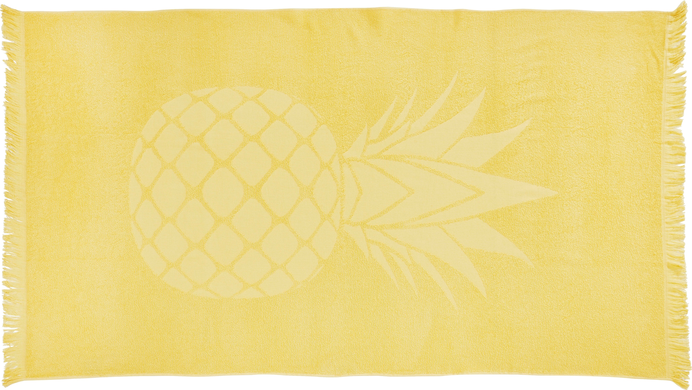 »Pineapple«, Frottier-Innenseite, (1 Hamamtücher oder bequem als schnell und bestellen done.® Sauna- ideal St.), saugfähige Strandtuch