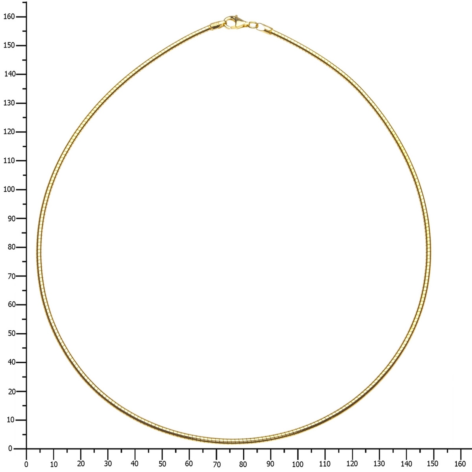 OSTSEE-SCHMUCK Halsreif »Ostsee-Schmuck Halsreif Omega 2,2 mm Halsreif Omega 2,2 mm«, (1 tlg.)