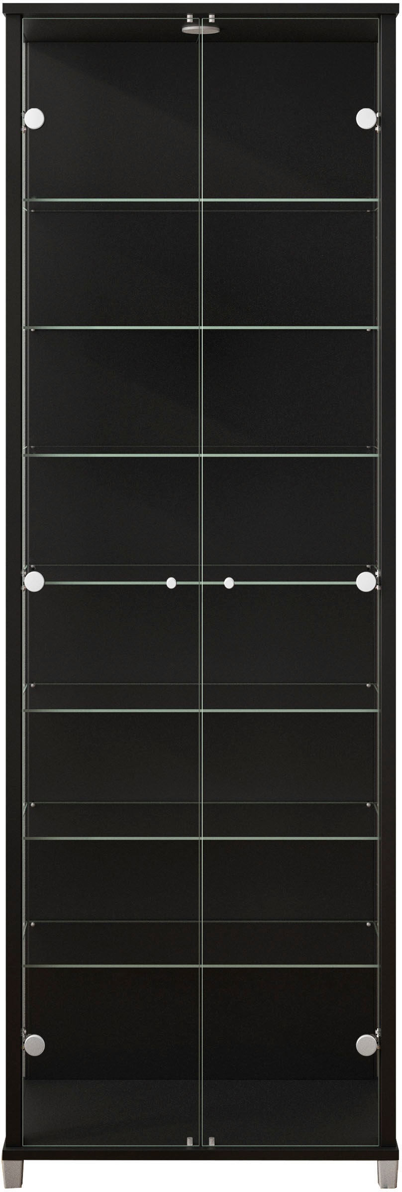 fif möbel Vitrine »Optima«, Standvitrine, Glastüren, 7 Böden, LED, vielseitig, perfekt für Sammler