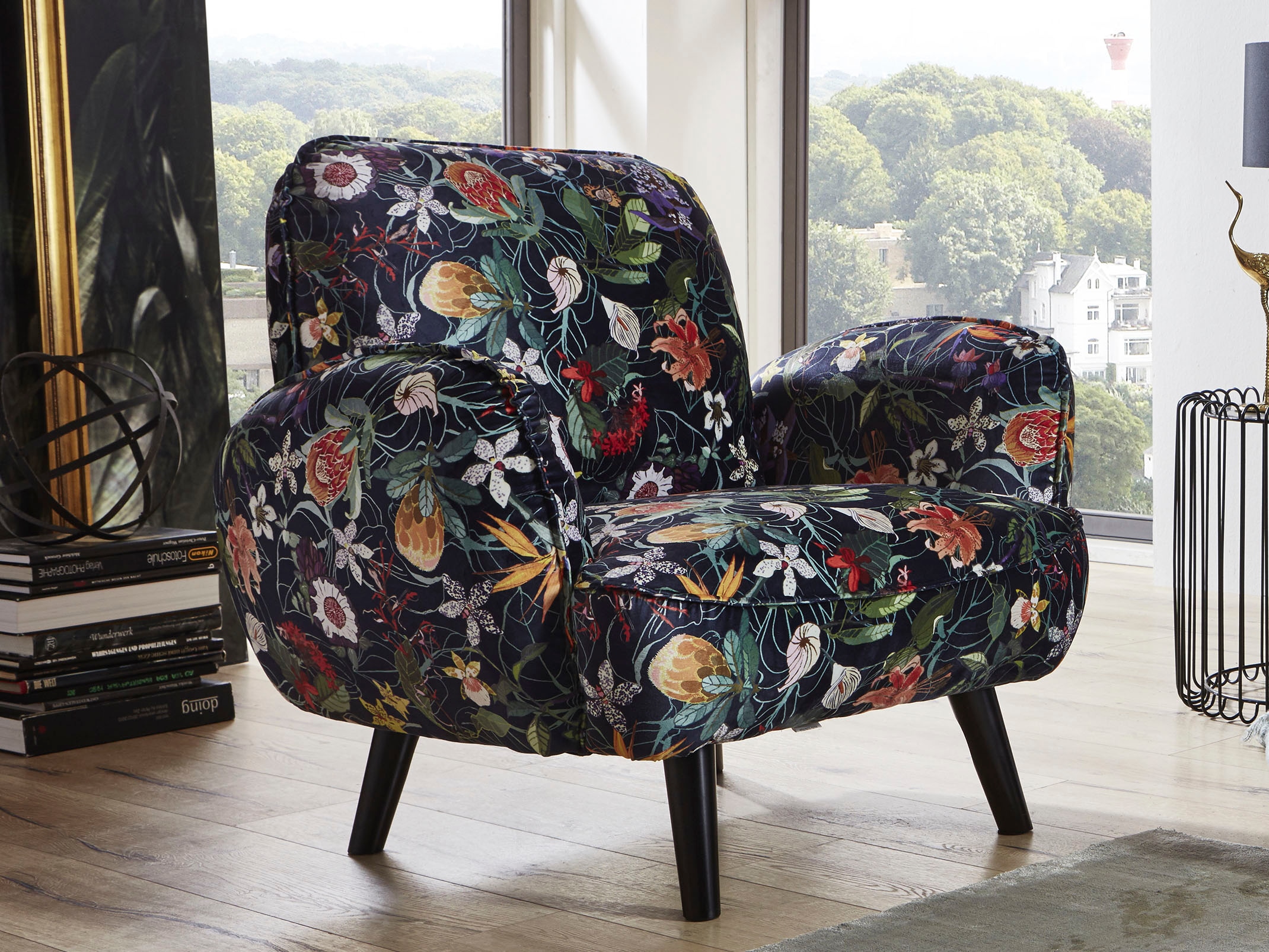ATLANTIC home collection Sessel »Ben«, stellbar im Massivholzfüße, mit kaufen frei Wellenunterfederung, Raum online