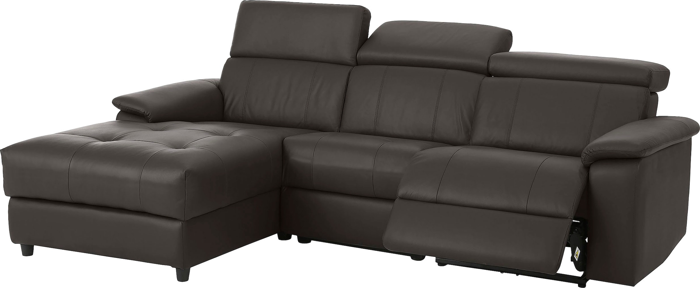 Home affaire Ecksofa »Binado, L-Form,« mit manueller oder elektrischer Relaxfunktion mit USB-Anschluss