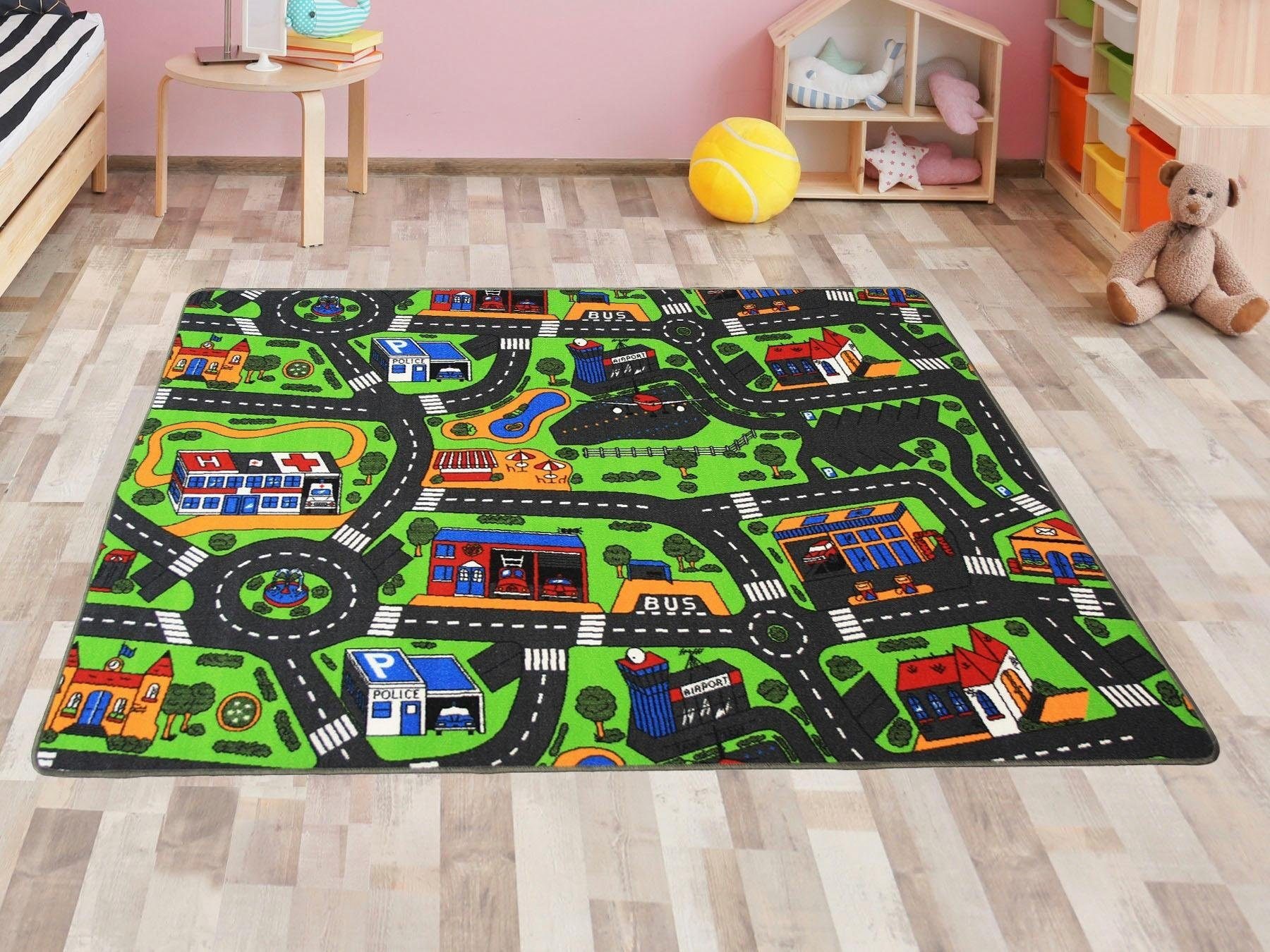 Primaflor-Ideen in Textil Kinderteppich »CITY, Made in Belgium«, rechteckig günstig online kaufen