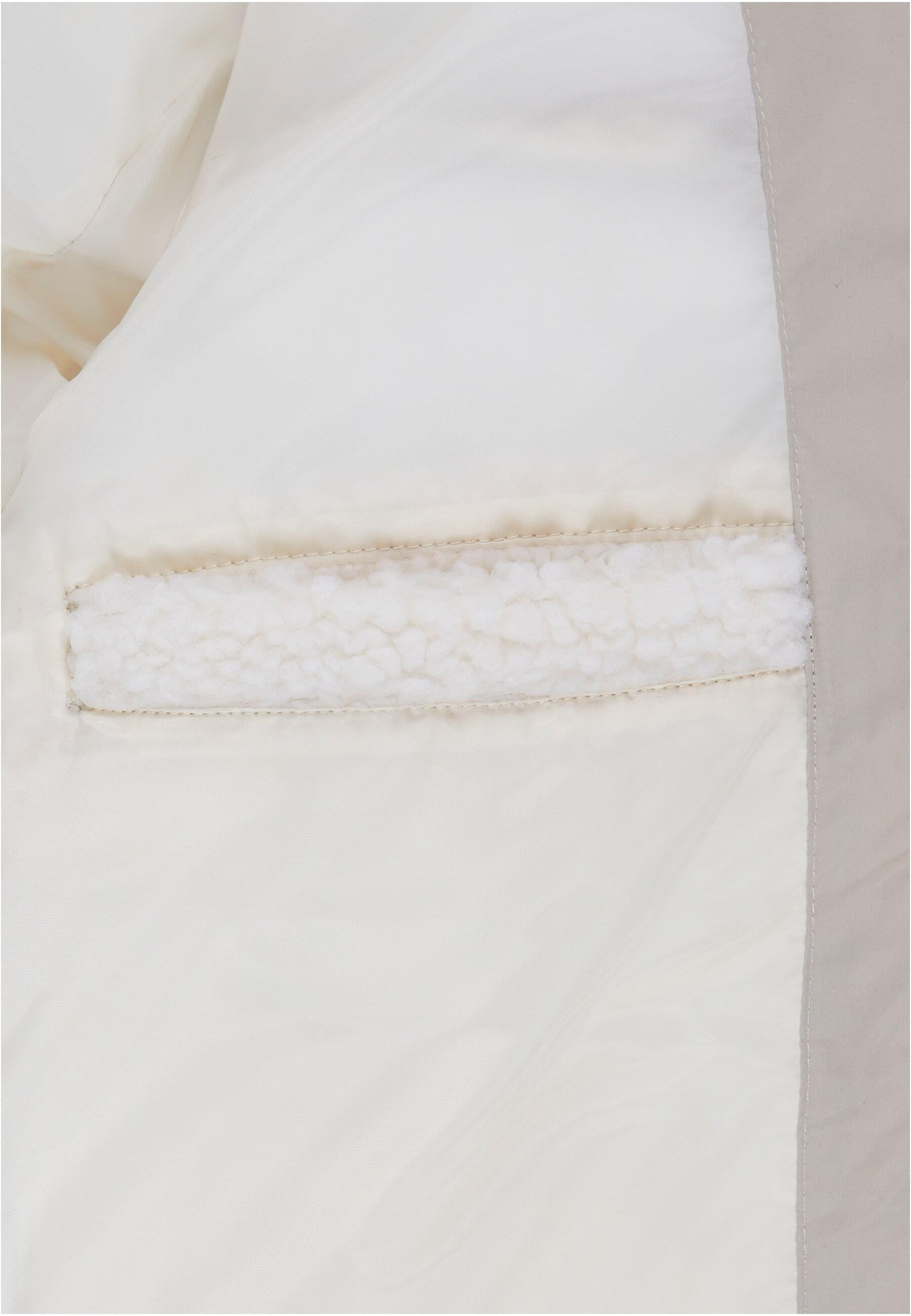 URBAN CLASSICS Winterjacke »Urban Classics Damen Ladies Short Sherpa Mix Puffer Jacket« 1 Stk. tlg. ohne Kapuze