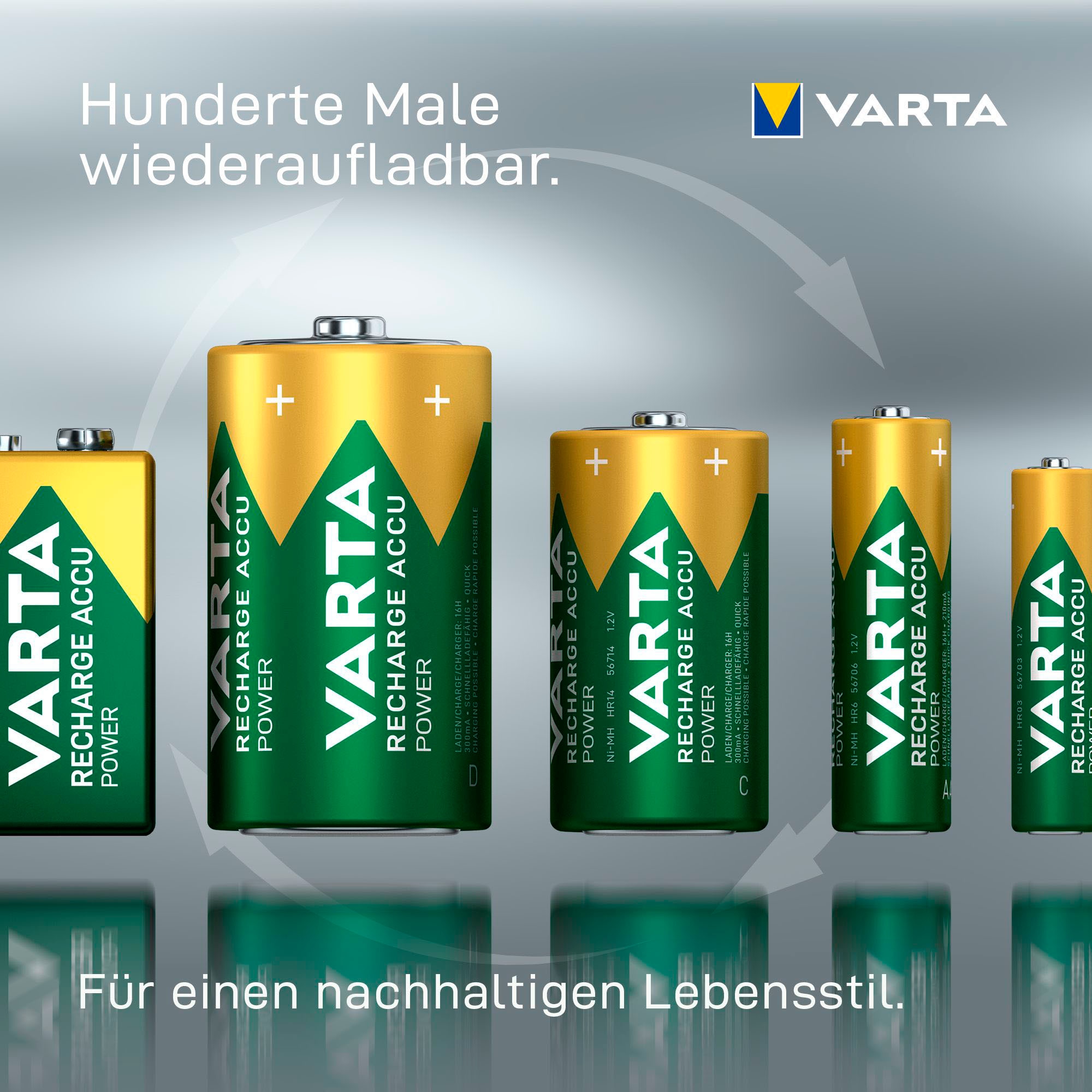 VARTA Akkupacks »4er Pack Mignon 2400mAh NiMH«, Mignon, AA