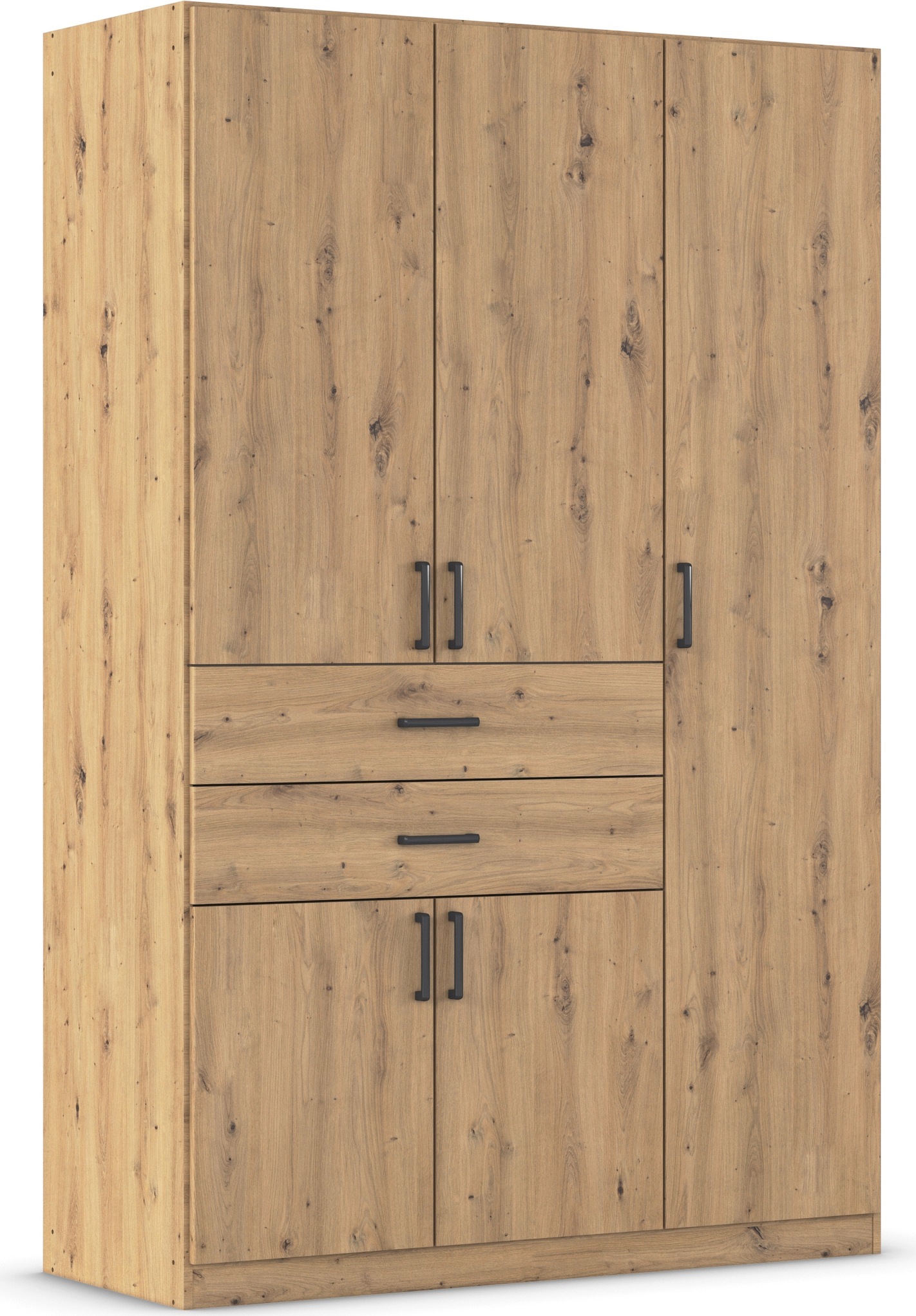 rauch Drehtürenschrank »Kleiderschrank Schrank Garderobe MAIKA mit Dekor-Front«, 2 Schubladen, in verschiedenen Breiten, Höhen, Farben, MADE IN GERMANY