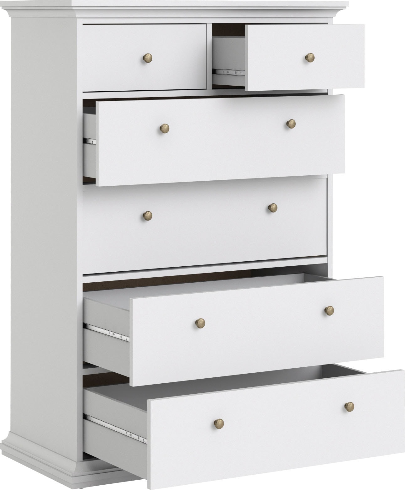 Home affaire Sideboard »Paris«, mit vielen Stauraummöglichkeiten und Rahmenoptik, Breite Höhe 140 cm