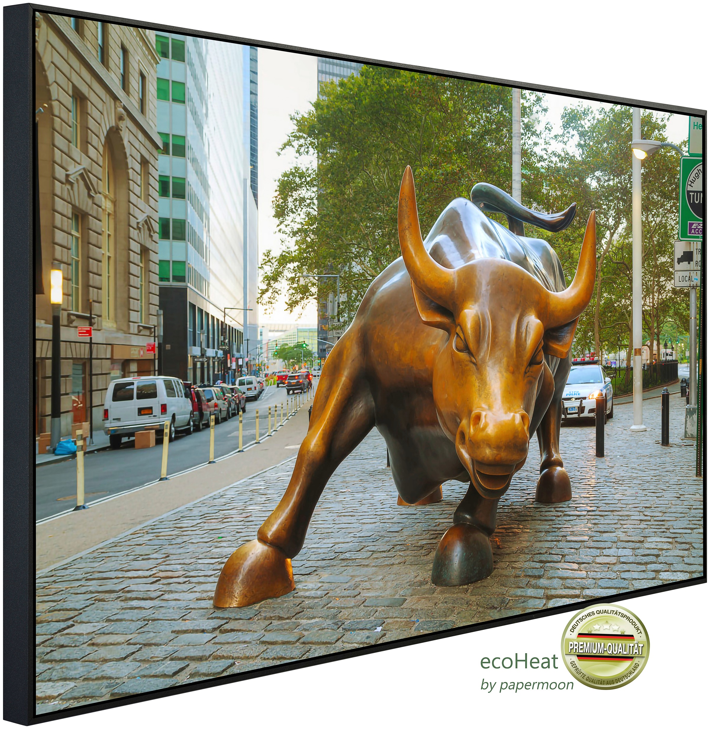 Papermoon Infrarotheizung »Wall Street Bull«, sehr angenehme Strahlungswärm günstig online kaufen