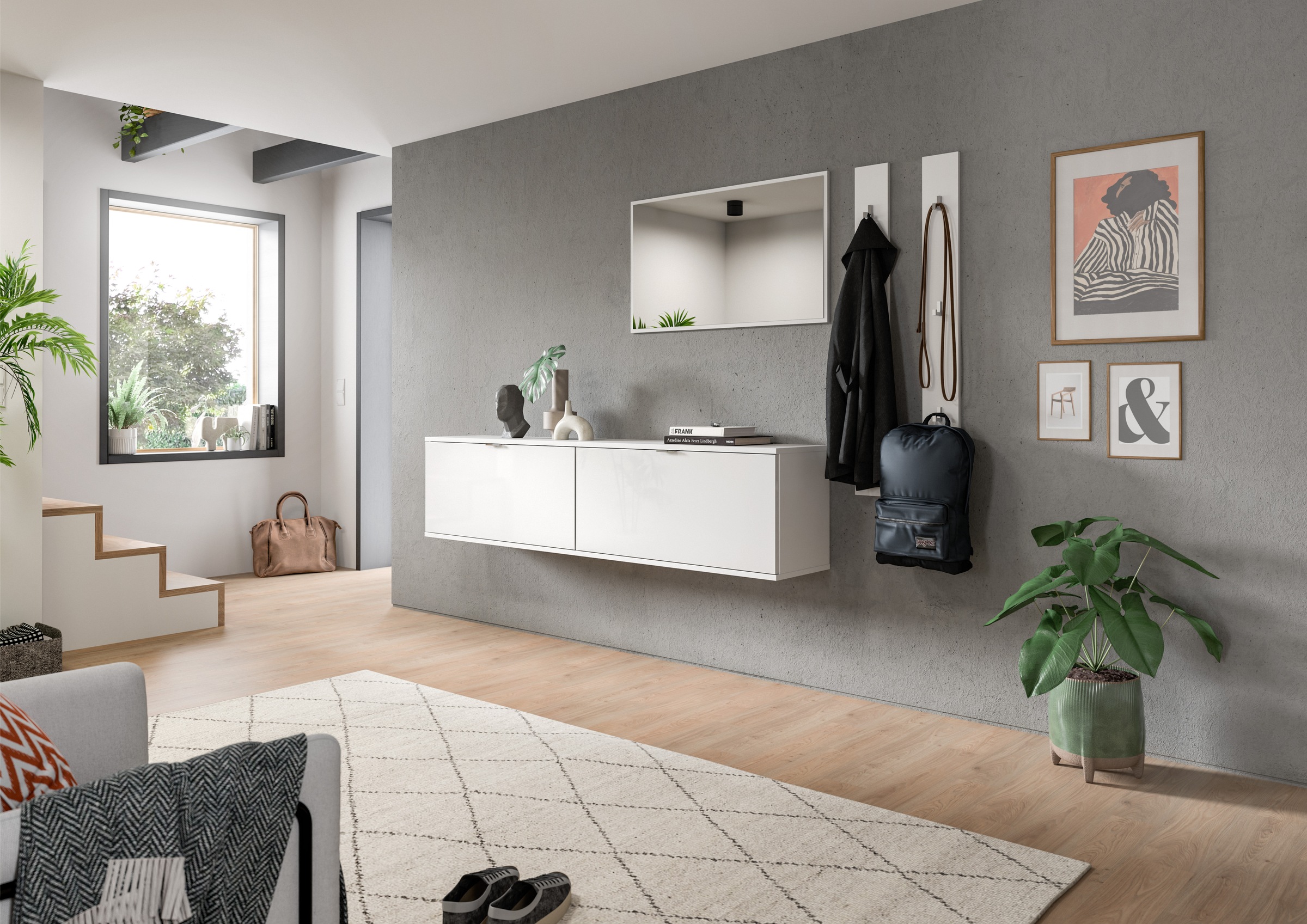INOSIGN Garderoben-Set, (4 St.), Trondheim, Garderobenset 4-tlg.Breite 237 günstig online kaufen
