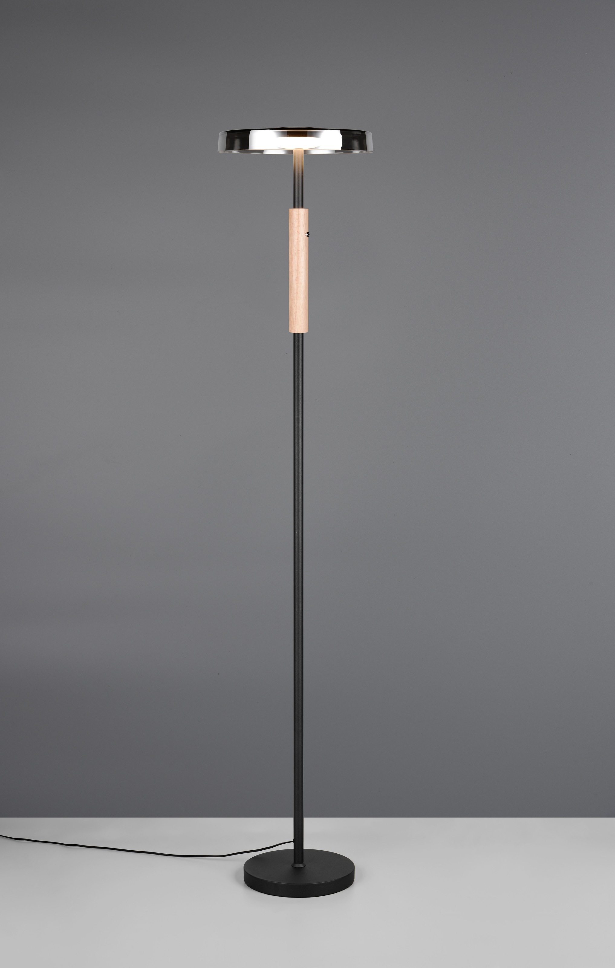 TRIO Leuchten LED Stehlampe »CELESTE, LED Stehleuchte mit 4-Stufen Touchdimmer 15W warmweiß 3000K«, 1 flammig, Leuchtmittel LED-Board | LED fest integriert, 1750 Lumen Höhe 160cm, Stehlampe mit Glasschirm Ø 33cm, Memoryfunktion