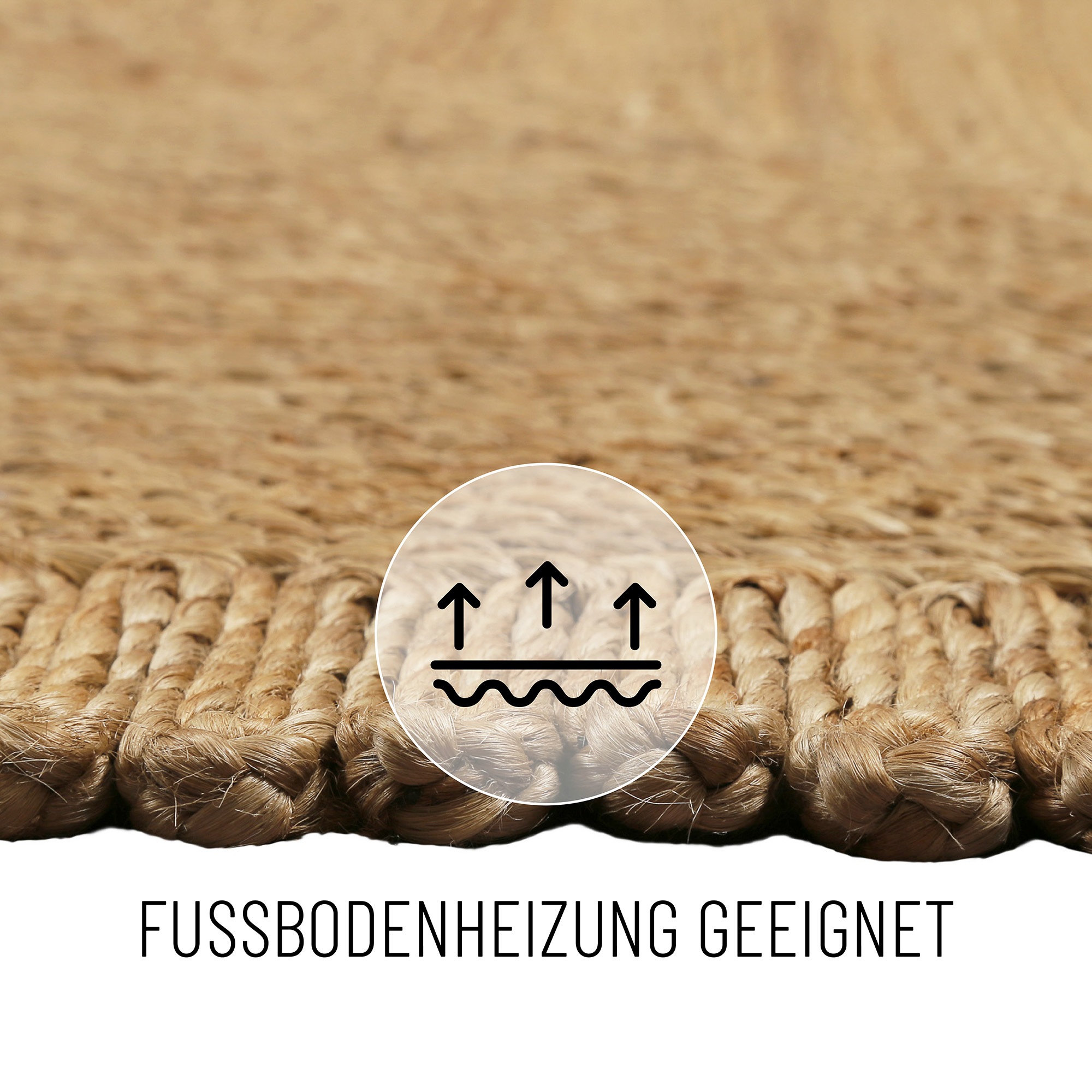 Green Looop Teppich »June«, rechteckig, 12 mm Höhe, handgewebt, robust, strapazierfähig, skandinavisch, Naturfaser
