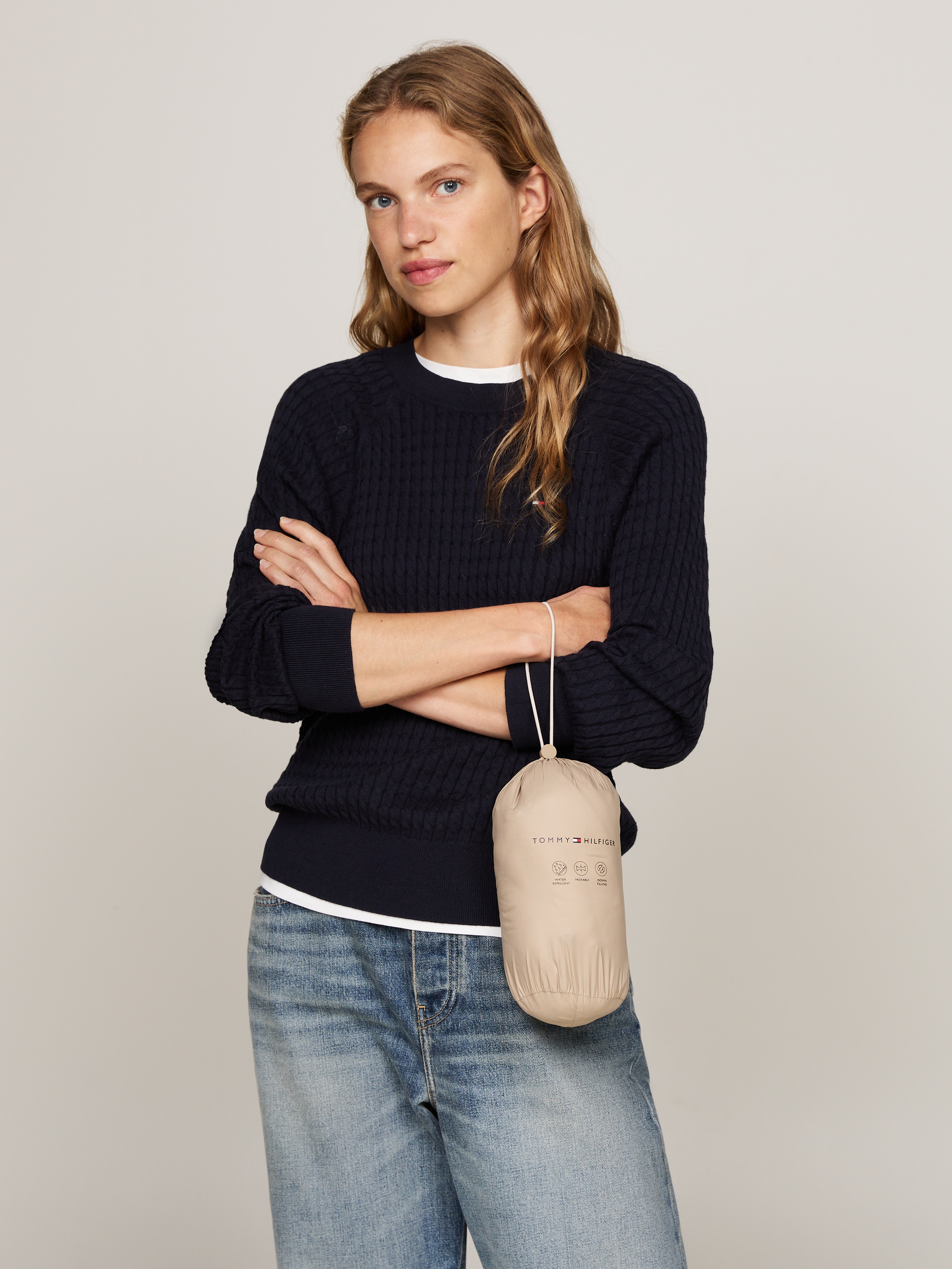 Tommy Hilfiger Steppweste, mit Logostickerei